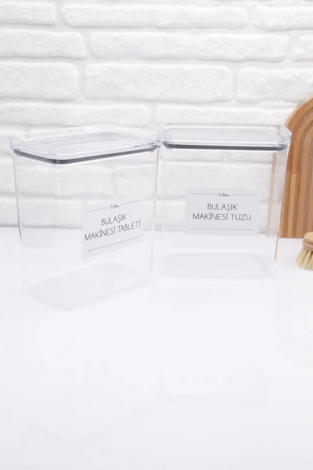 ZezeDesing 2200 ml Kapasiteli Bulaşık Makinesi Deterjan ve Tuz Kutusu