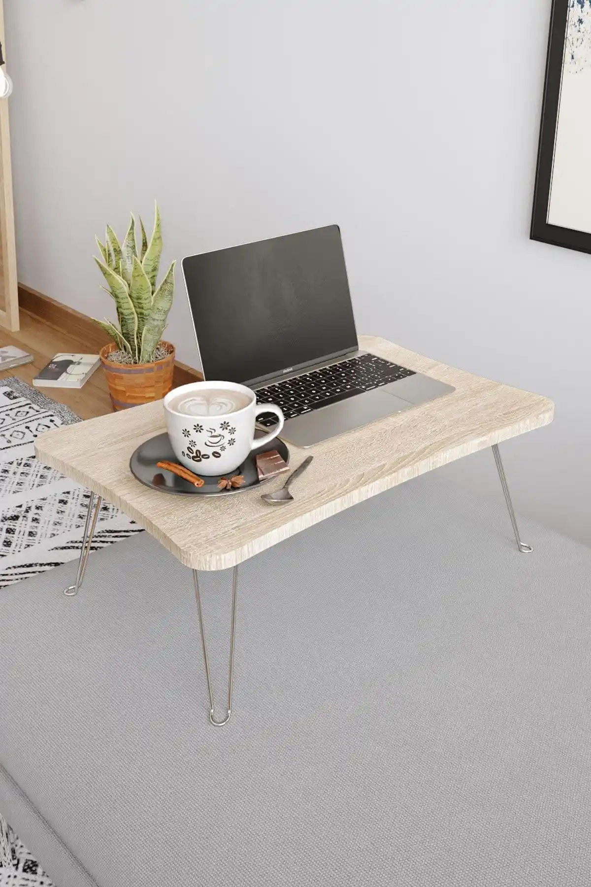 Zuesse Dizayn Taşınabilir Katlanır Yatak ve Çalışma Sehpası: Çok Fonksiyonlu ve Dayanıklı Mobilya Çözümü