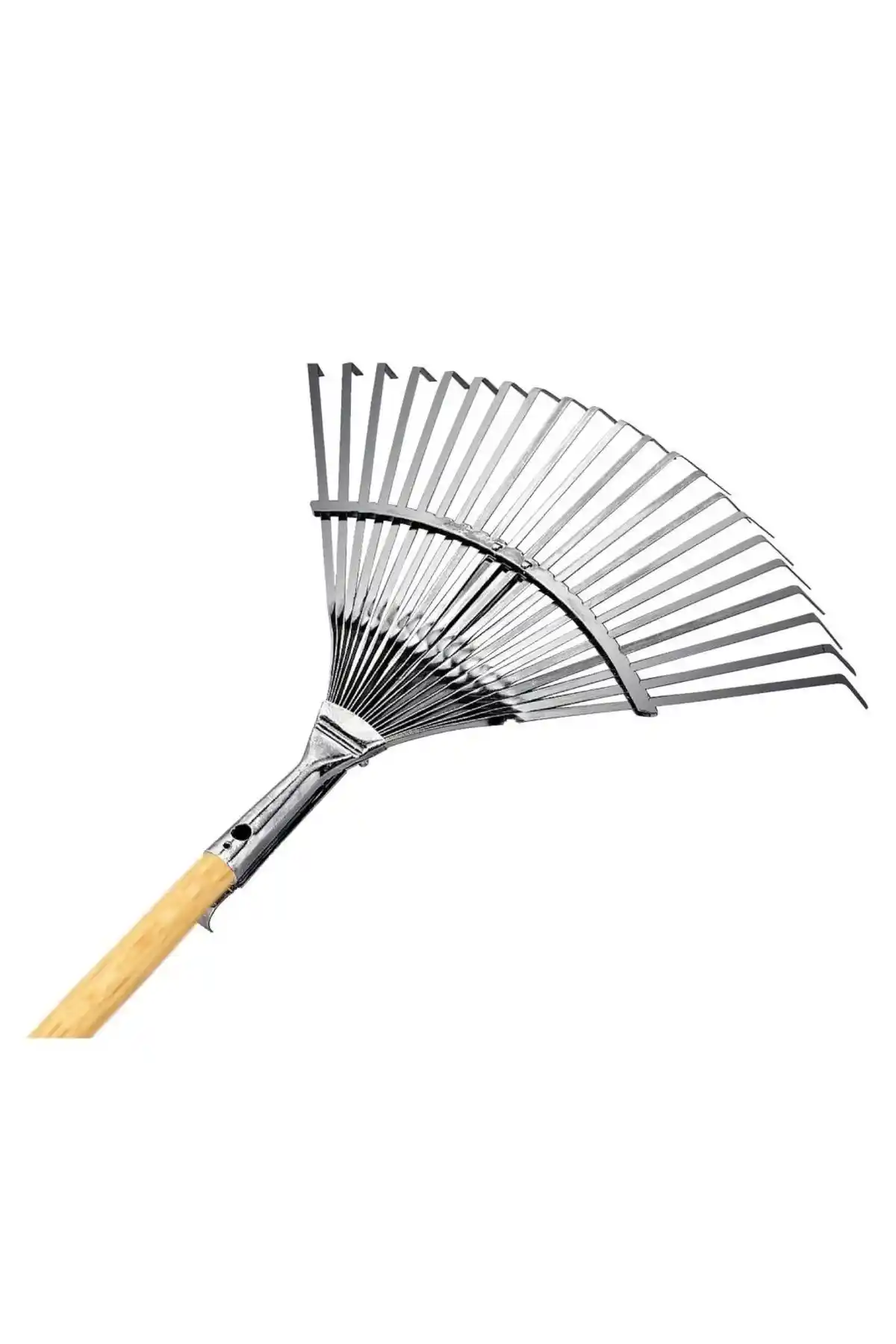 Ahşap Saplı Ayarlanabilir Metal Çim ve Yaprak Toplama Tırmığı Özellikleri ve Kullanım Avantajları