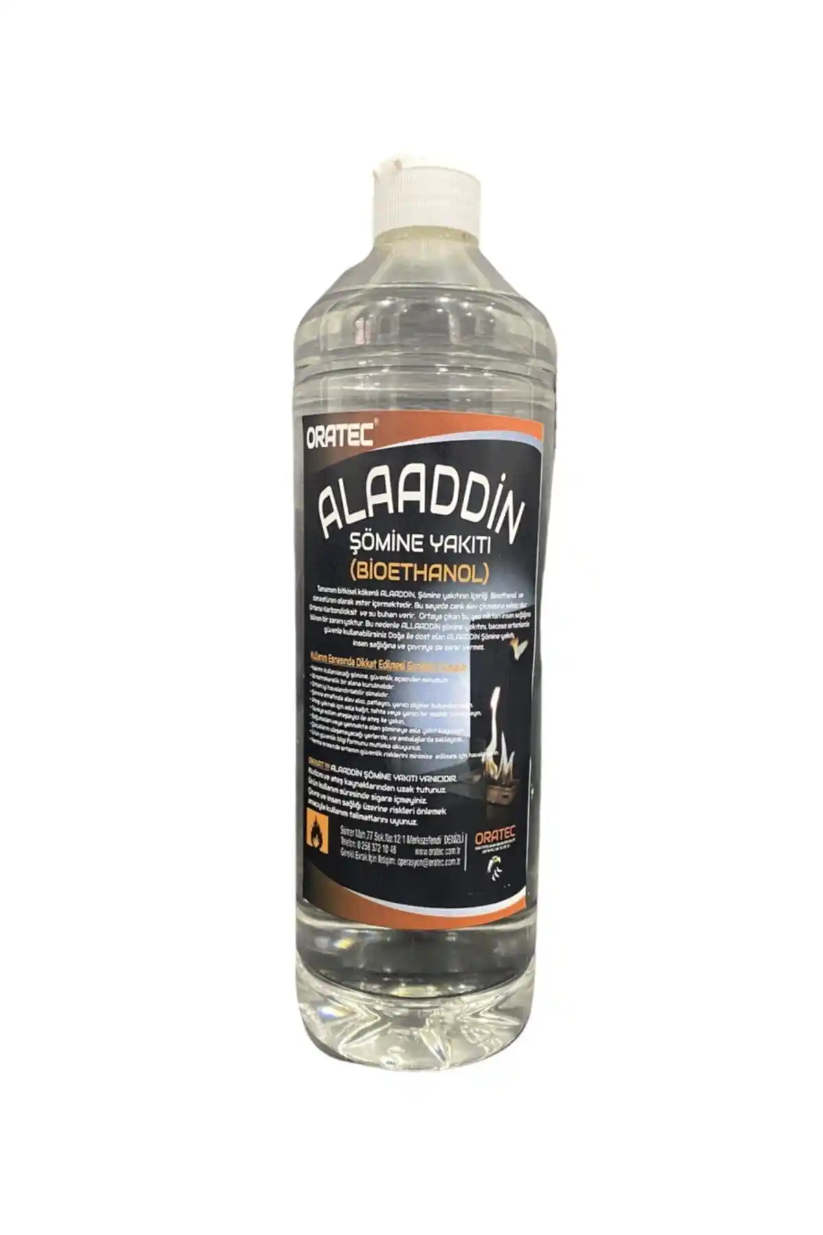 Alaaddin 1 lt Bioethanol Şömine Yakıtı: Güvenli ve Çevre Dostu Isıtma Çözümü