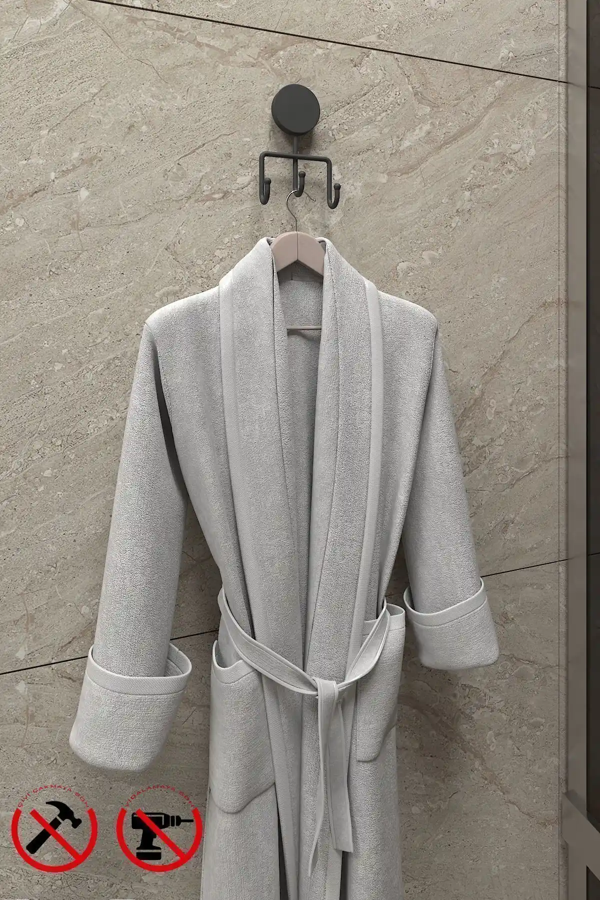 Alper Banyo Mat Siyah Üçlü Havlu Askısı Modern ve Kullanışlı Tasarımıyla Banyo Dekorunu Tamamlar