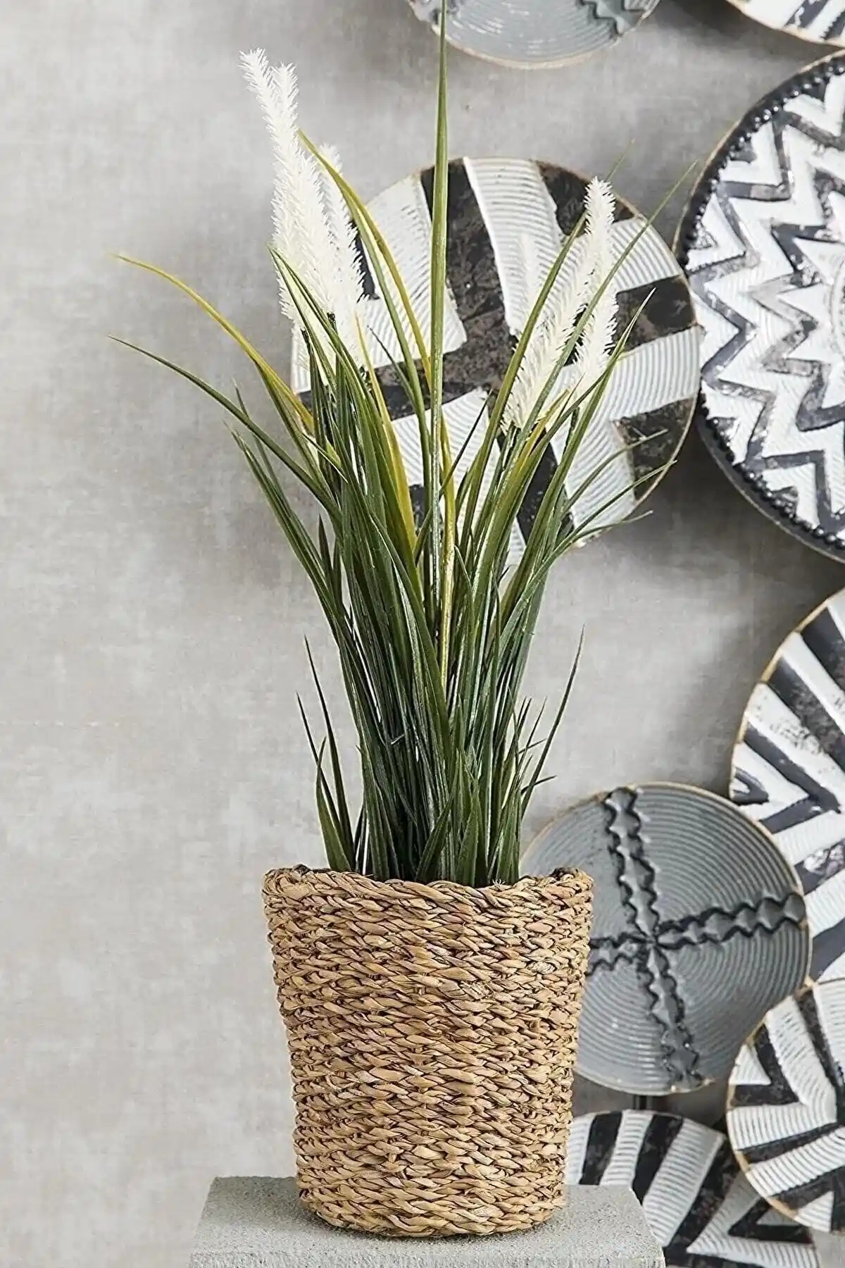 Amentes 12 cm Hasır Saksı Su Sümbülü İçin Modern Dekoratif Saksı Seçeneği