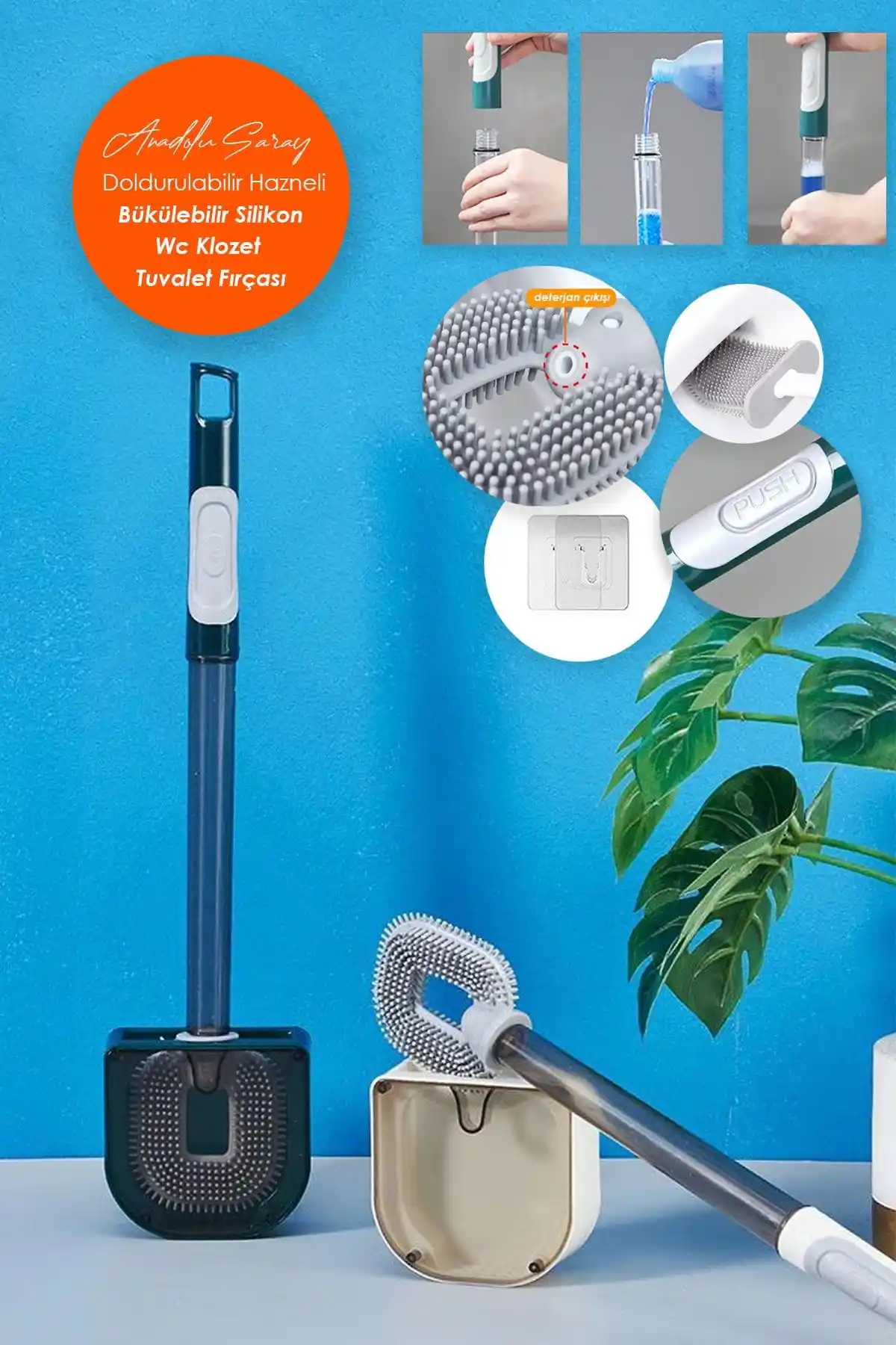 Anadolu Saray Çarşısı Tuvalet Fırçaları Karşılaştırması: Deterjan Hazneli ve Silikon Fırça Özellikleri