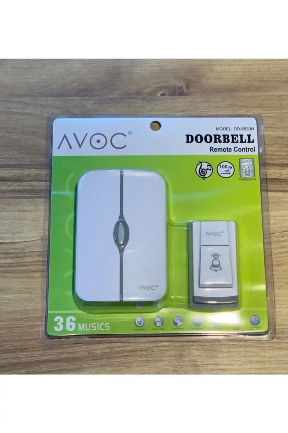 AVOC 36 Melodili Kablosuz Kapı Zili: Dayanıklı, Estetik ve Uzun Menzil Gücüyle Modern Çözüm