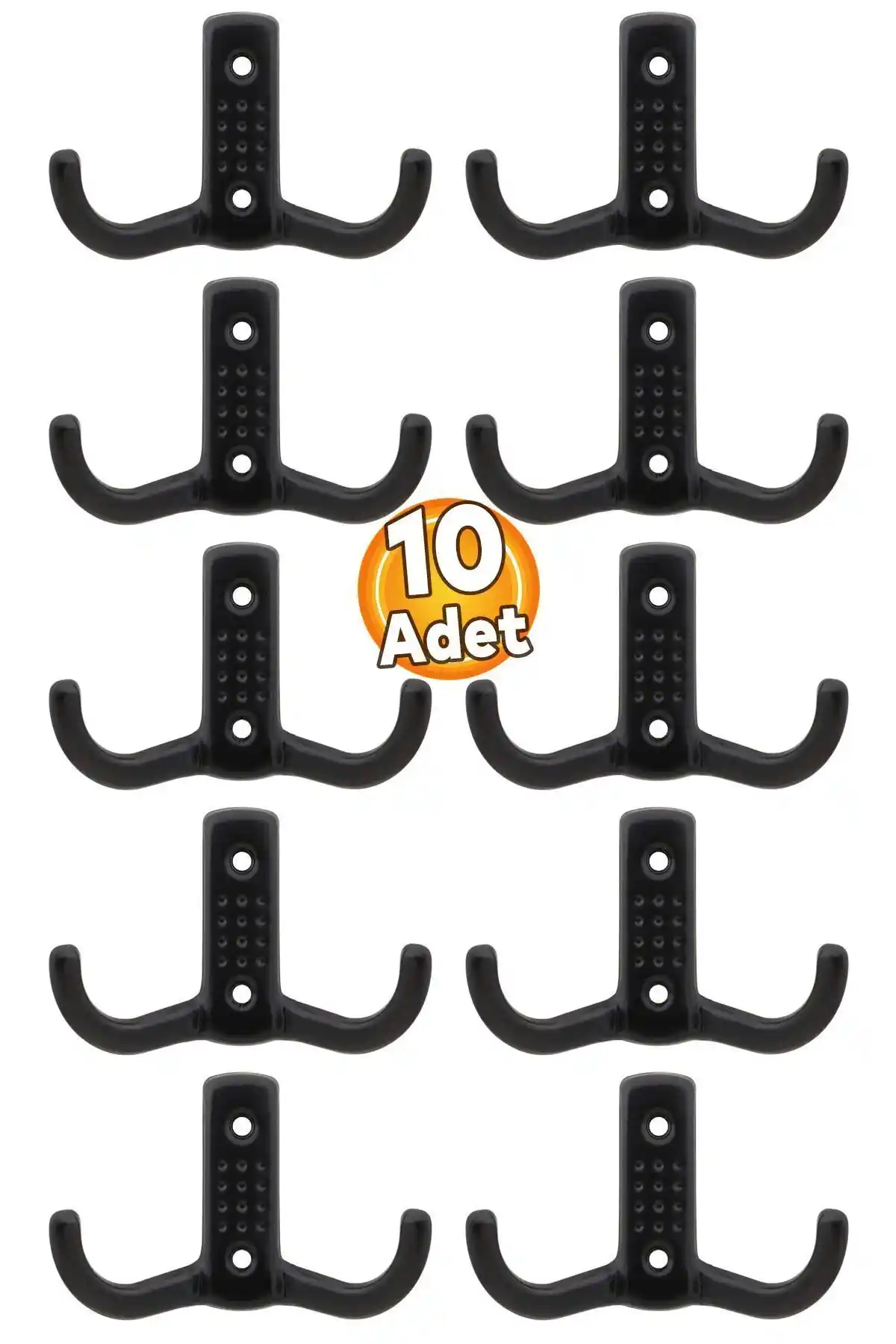 Badem10 Askı Noktalı Elbise Vestiyer Duvar Askısı Modern ve Dayanıklı Tasarım