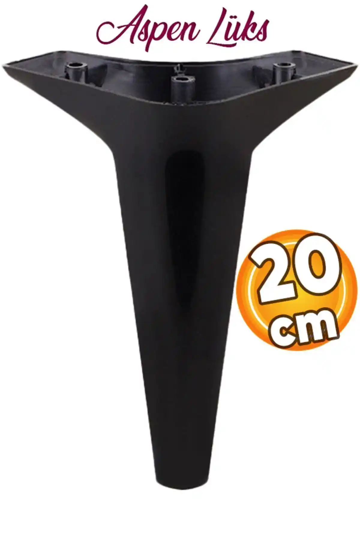 Badem10 Aspen Siyah Mobilya Yükseltici Ayaklar Modern ve Dayanıklı Tasarım