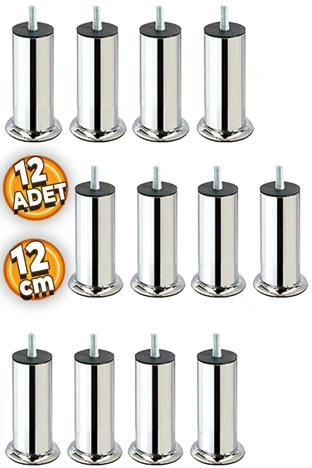 Badem10 Metal Mobilya Yükseltme Ayağı 12 cm dayanıklı ve estetik çözümler