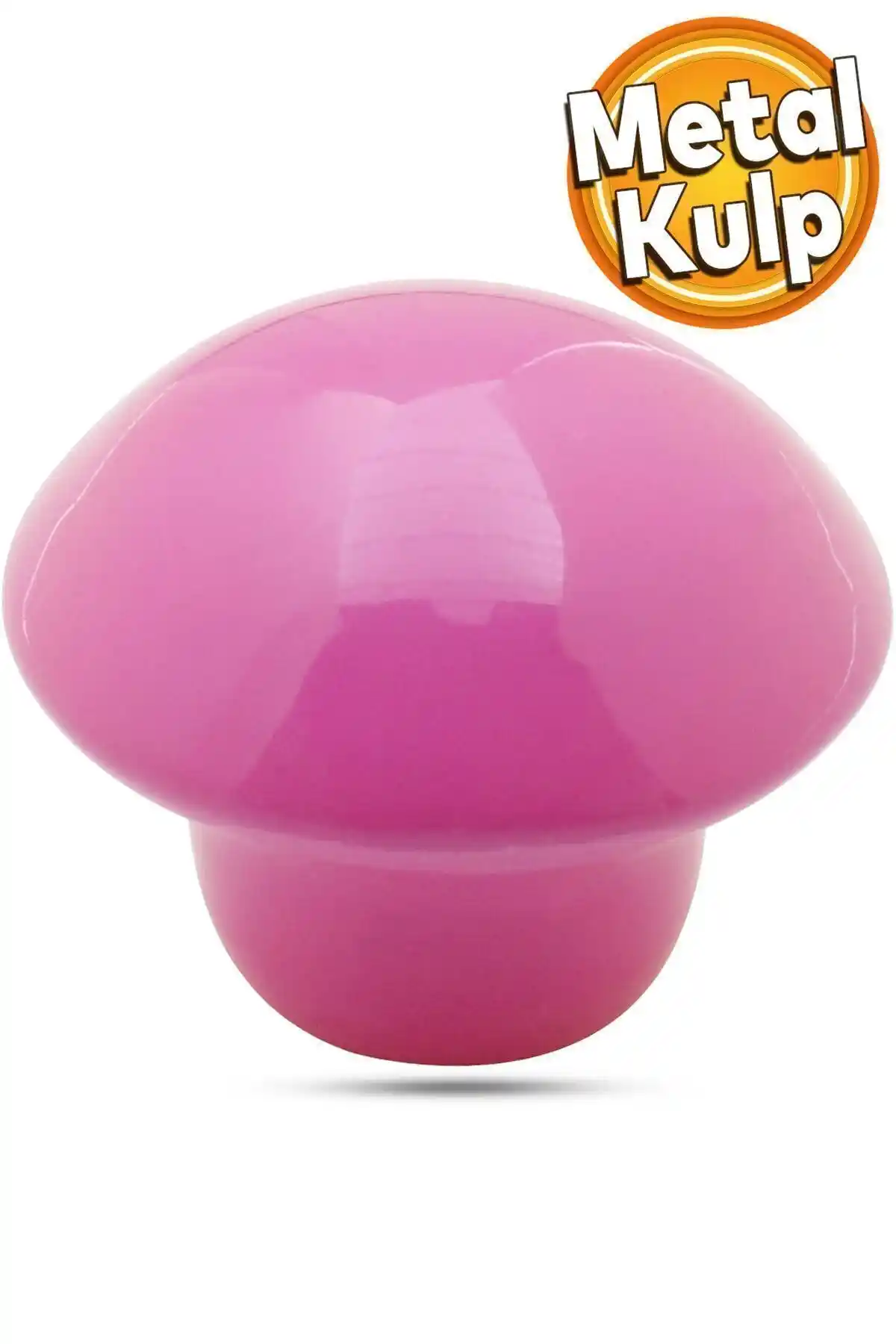 Badem10 Metal Pembe Mantar Düğme Kulplar Mobilya Dekorasyonuna Şıklık Katıyor