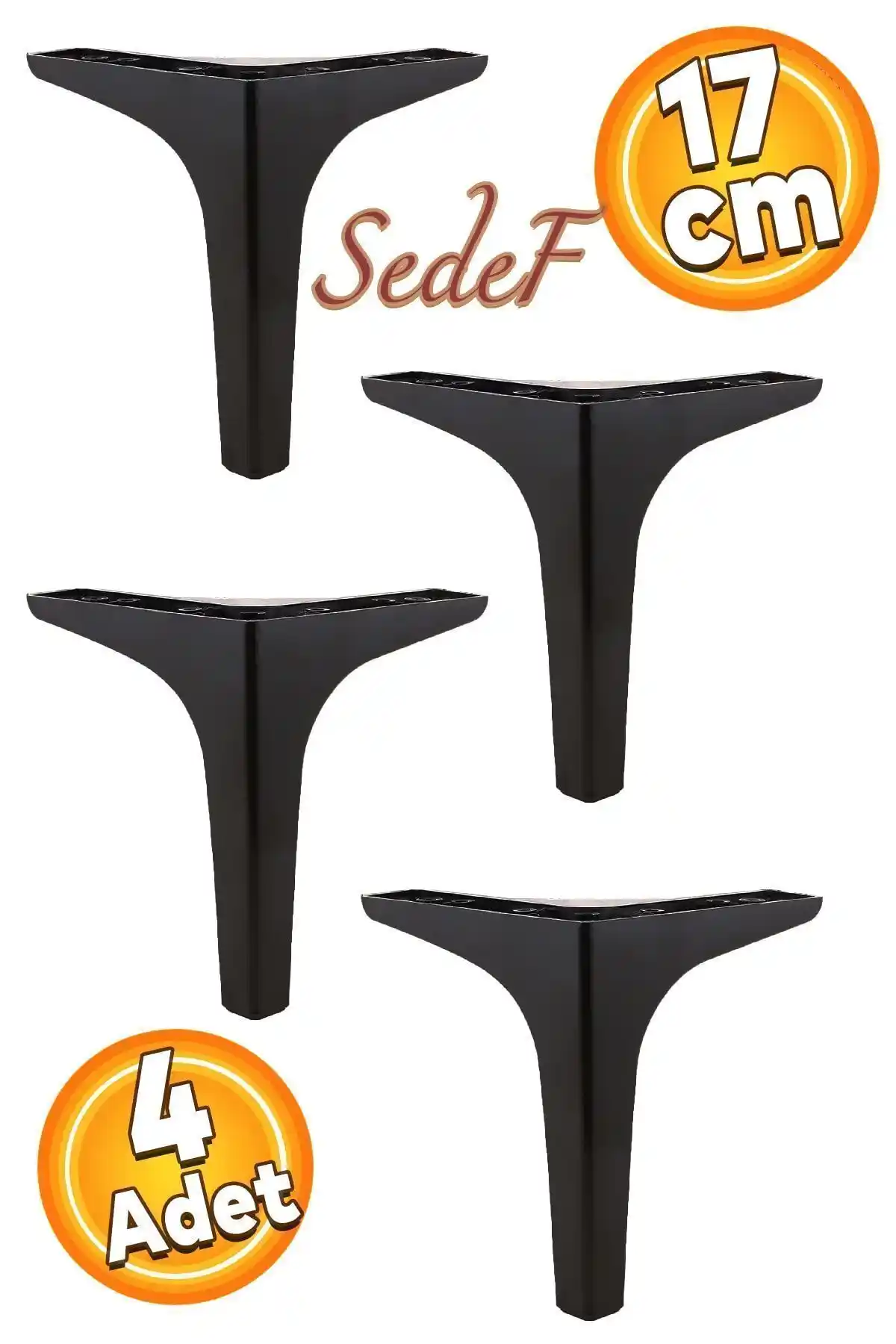 Badem10 Sedef Lüks Mobilya Kanepe ve TV Ünitesi İçin Şık ve Dayanıklı Ayaklar