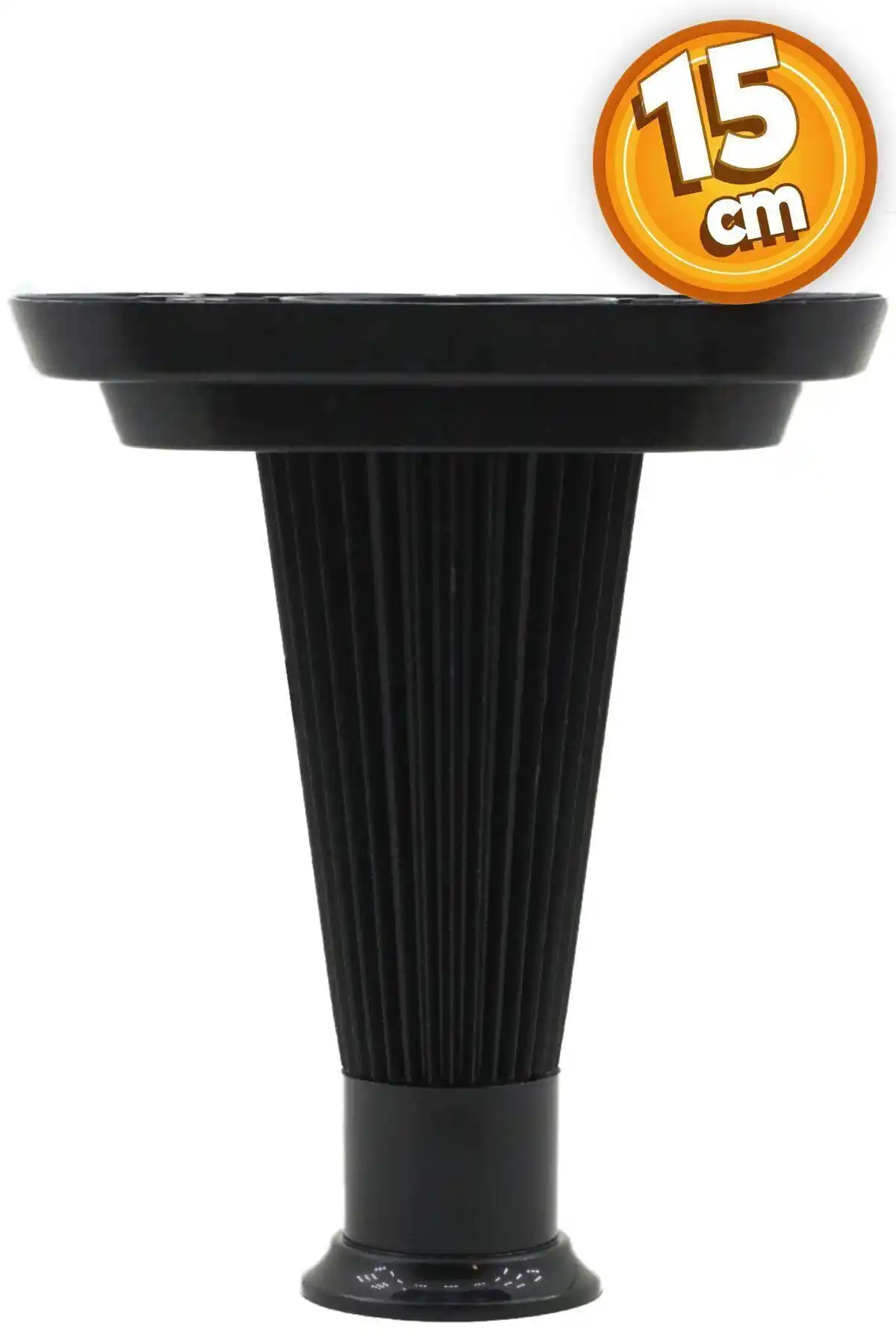 Badem10 Siyah Mobilya Kanepe Puf Ünite Koltuk Ayağı Modern ve Dayanıklı Tasarım