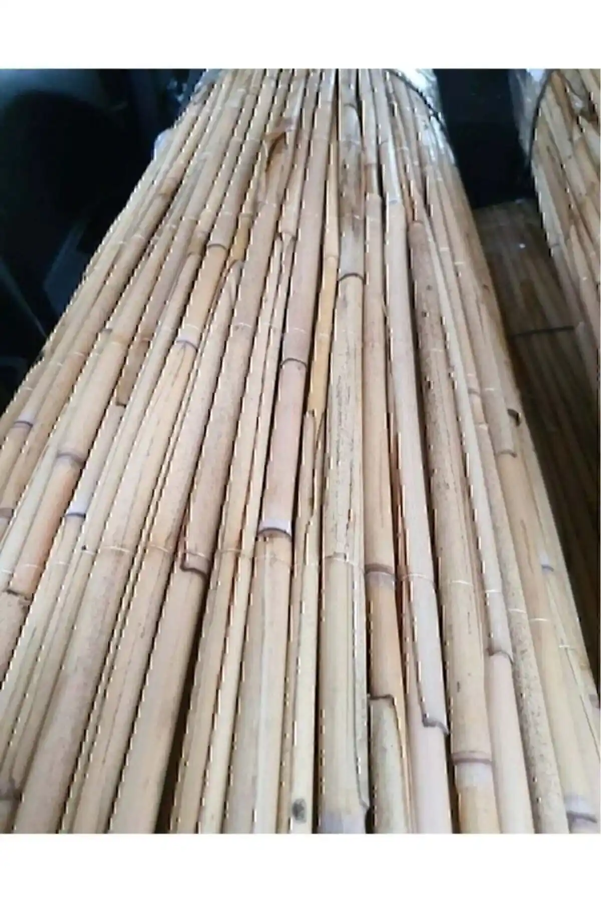 Bahçe Dekorasyonunda Kullanılan HasırKaşım 1m x 5m Doğal ve Dayanıklı Bambu Çit
