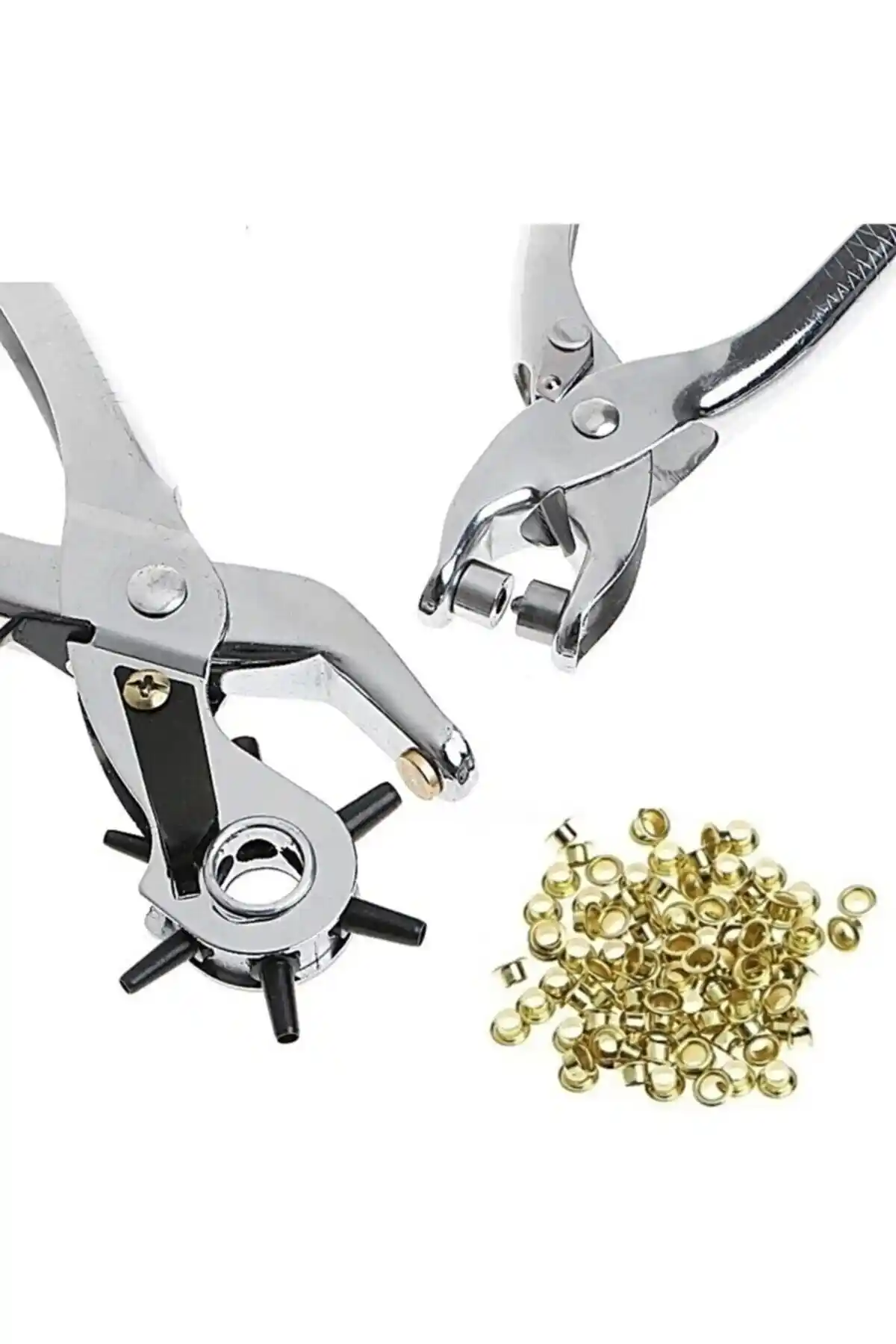 Biotech Kemer Delme ve Perçin Pensesi İkili Set: Deri ve Plastik İçin Çok Yönlü Uygulama Aracı