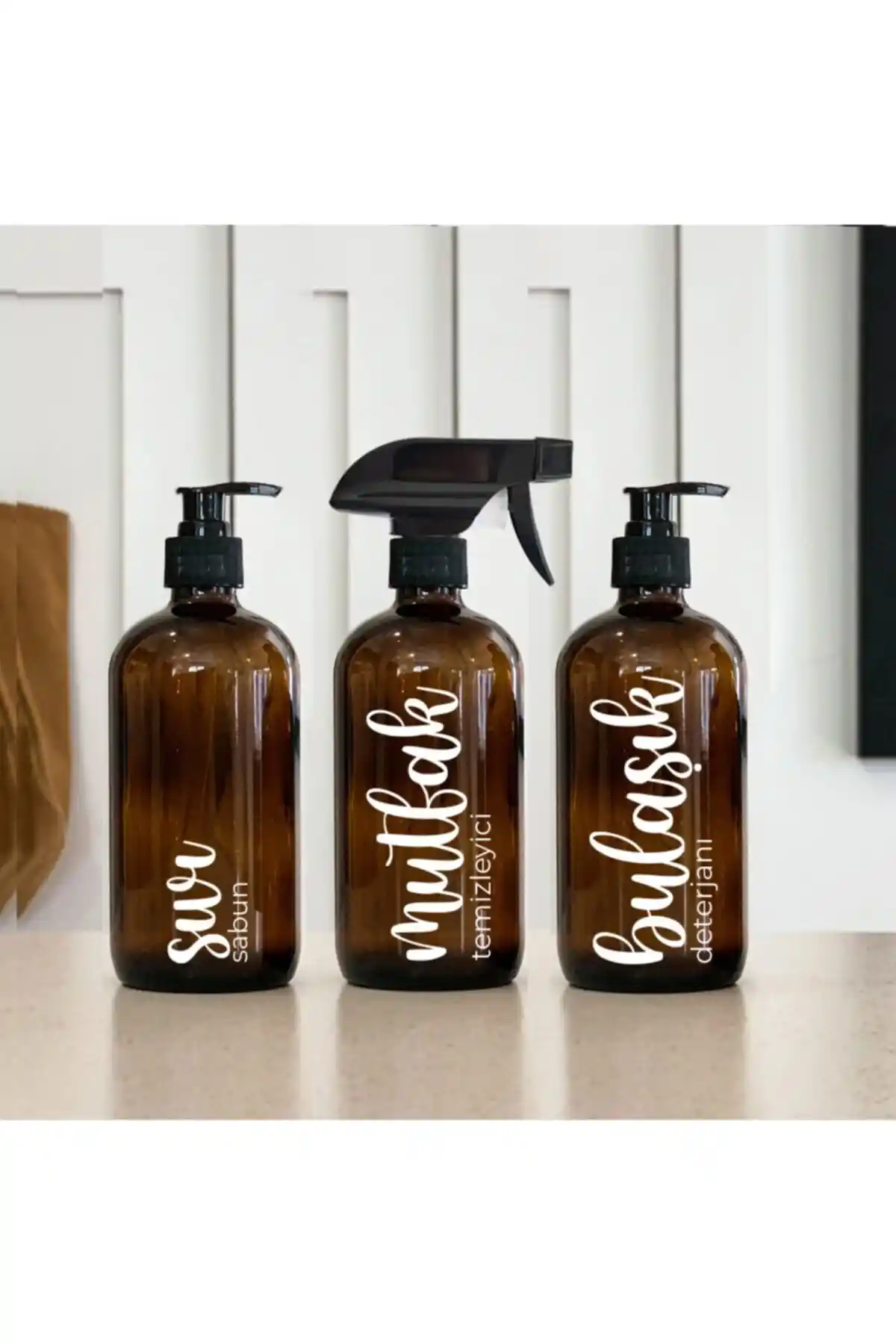 BLS Home Amber Cam Şişe ve Perotti Lotion Beyaz Mutfak Sıvı Sabunluk Seti Karşılaştırması