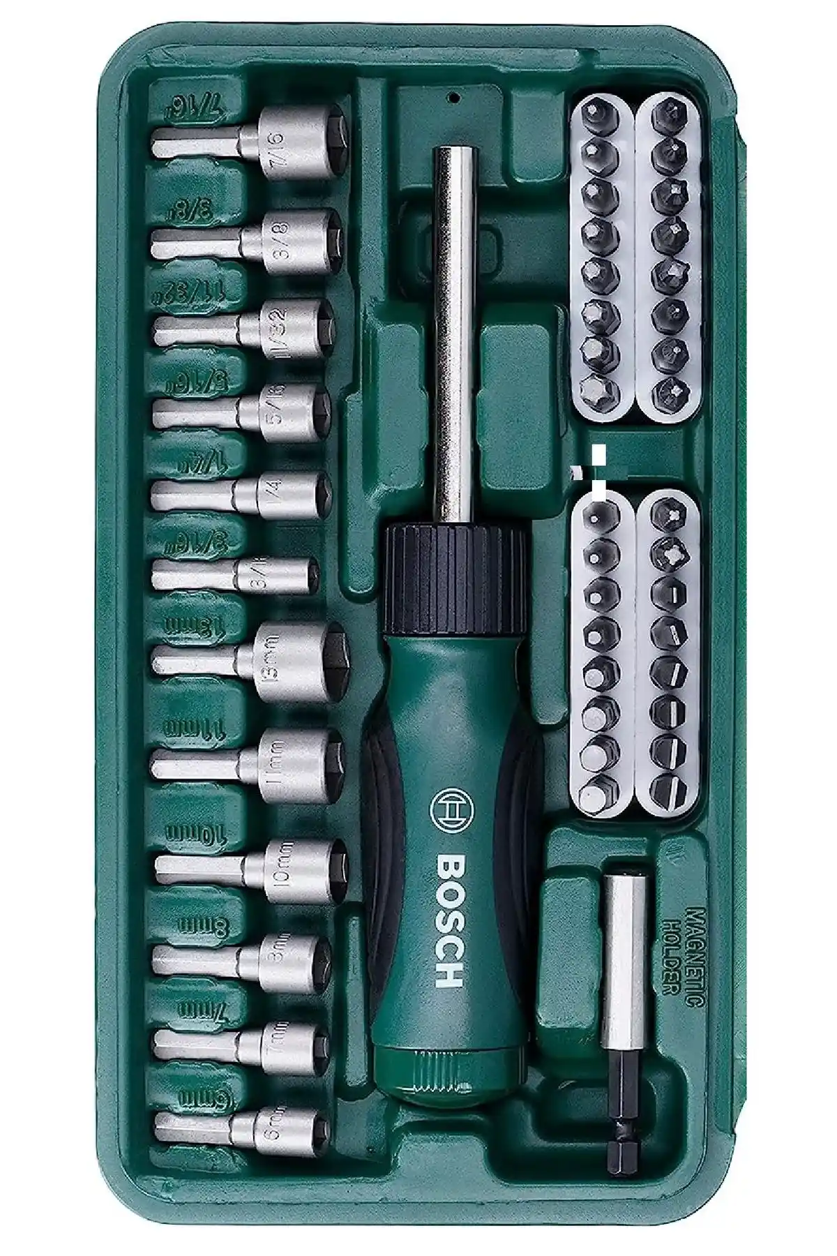 Bosch Çok Yönlü Cırcırlı Tornavida Seti: Dayanıklı ve Pratik Vidalama Çözümü