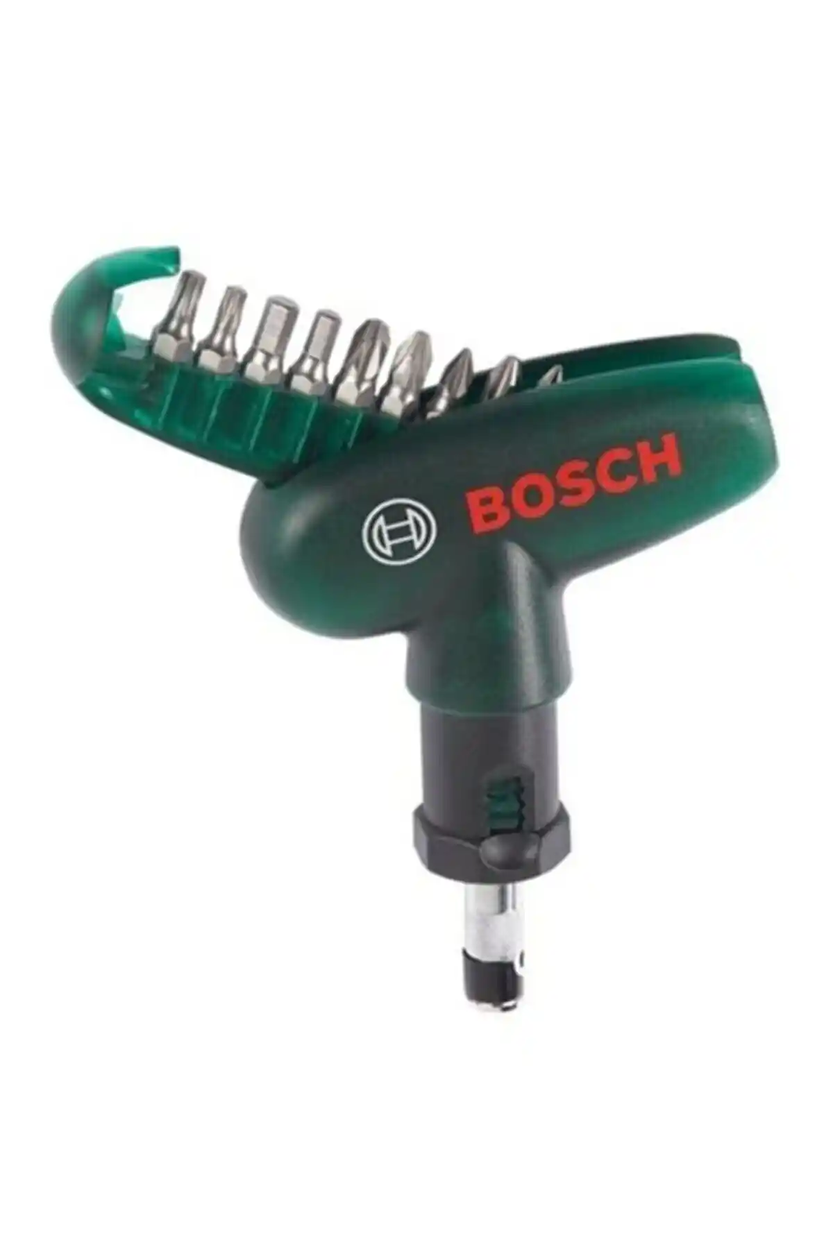 Bosch Diy Cırcırlı Tornavida ve 9 Parça Vidalama Ucu Seti Profesyonel ve Ev Kullanımı İçin