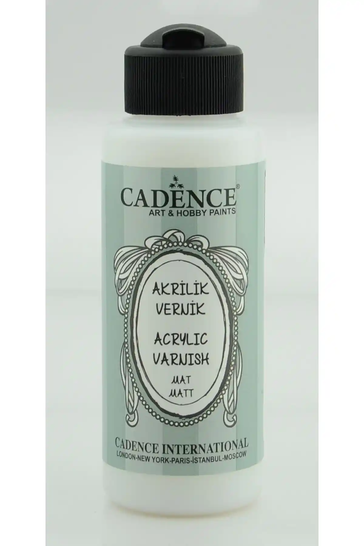 Cadence Su Bazlı Mat Vernik 120ml ile ahşap yüzeylerde şık ve dayanıklı koruma sağlar