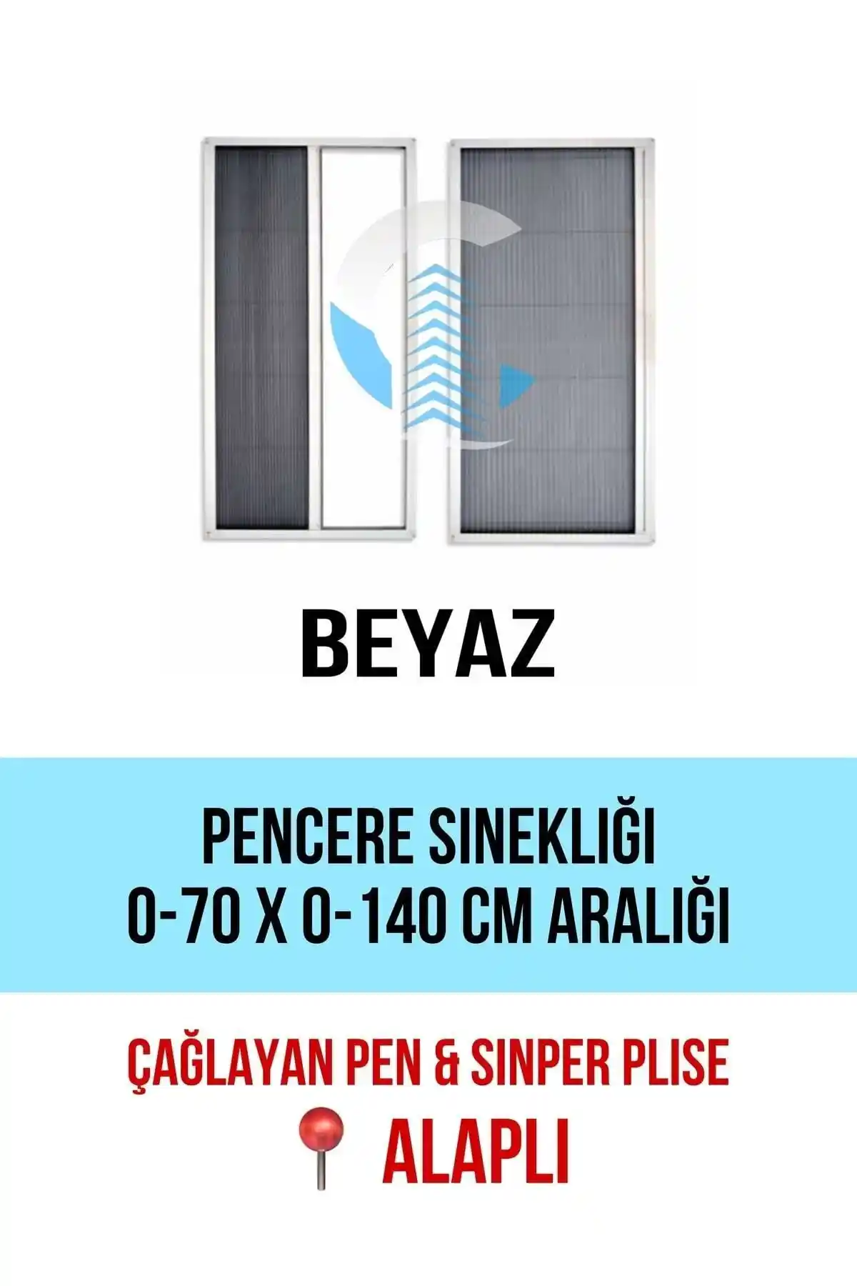 Çağlayan İnşaat Pileli Akordiyon Sürgülü Sinekliği: Estetik ve Dayanıklılık Bir Arada