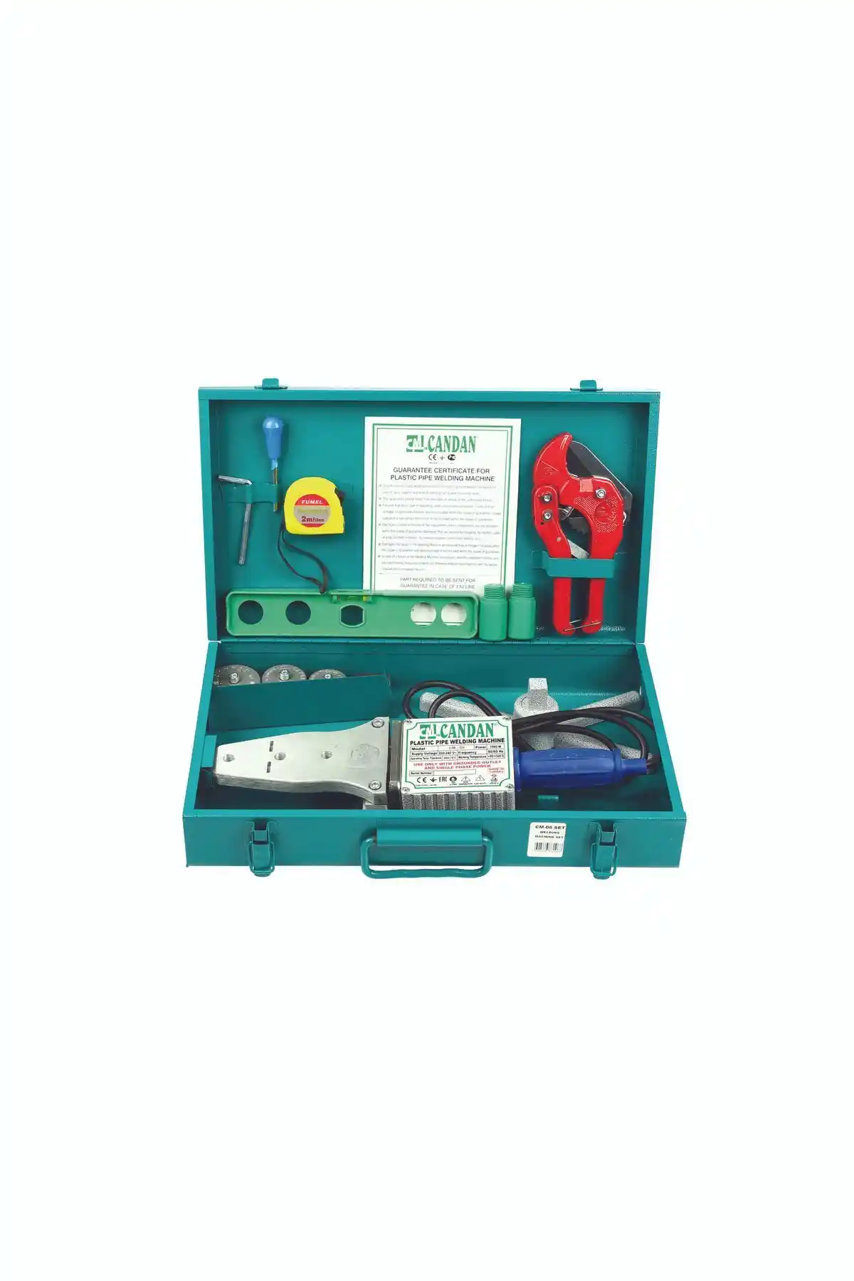 Candan Makine Profesyonel PPRC Plastik Boru Kaynak Makinesi Seti CM-06-Set Güç ve Verimlilik