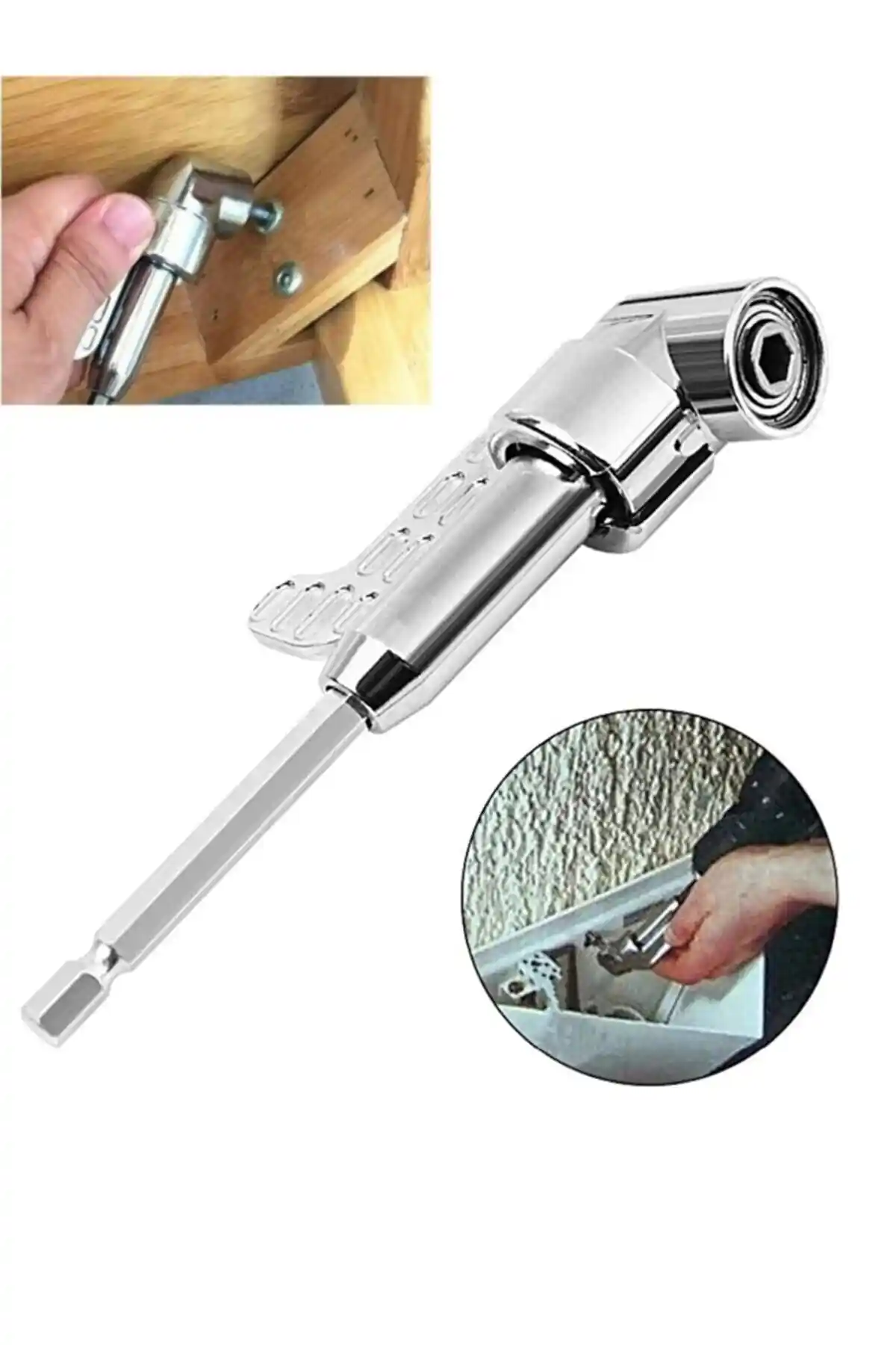 COMBAT Köşe Vidalama Açılı Matkap Adaptörü Dar Alanlarda Kolaylık Sağlar