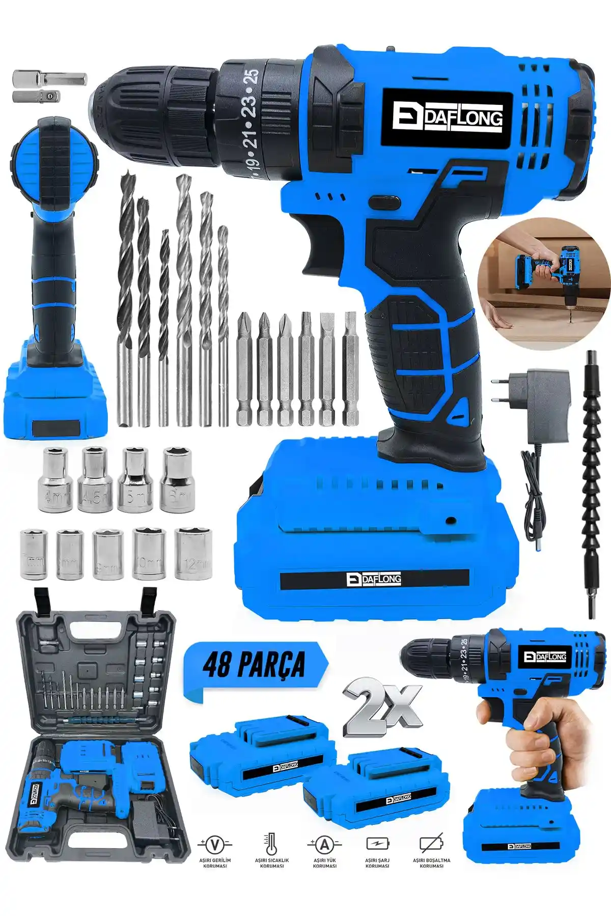 DAFLONG E-tech Çift Sanzıman Şarjlı Vidalama Ürünü Hakkında Detaylı Bilgi ve İnceleme