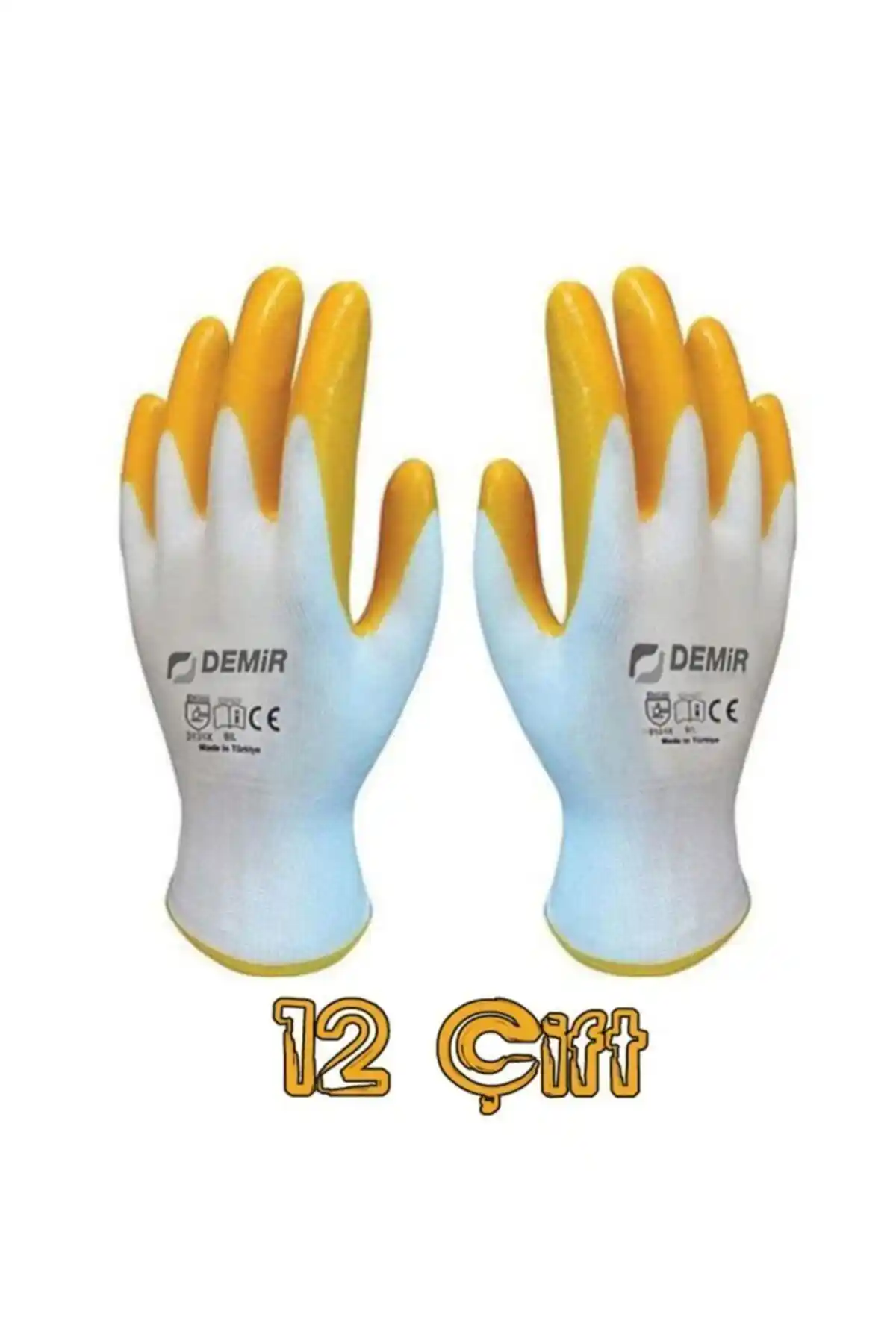 Demir Safety Sarı Nitril İş Eldivenleri: Endüstriyel Güvenlik ve Dayanıklılık Çözümü