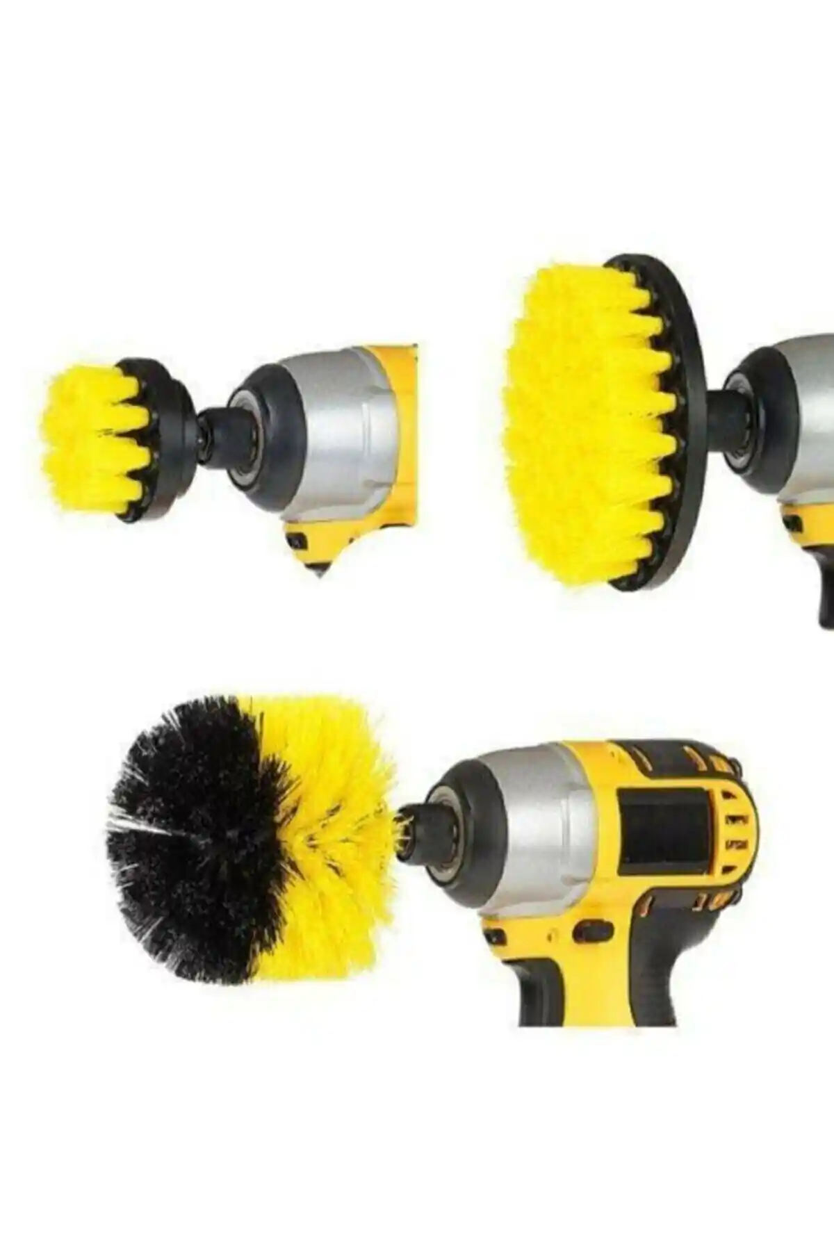 Demirhan İthalat Temizlik Fırça Seti Matkap Uçlarına Uygun Çok Amaçlı Temizlik Aksesuarı