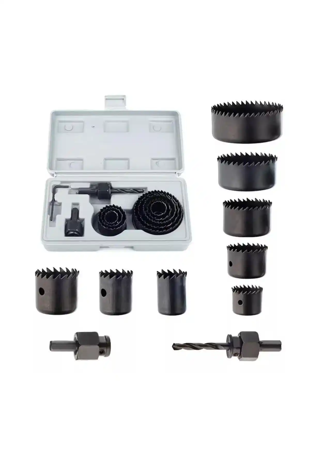 DepoMega 11 Parça Ahşap ve Demir Delme Testere Seti ile Çok Yönlü Kesim ve Delme Çözümleri