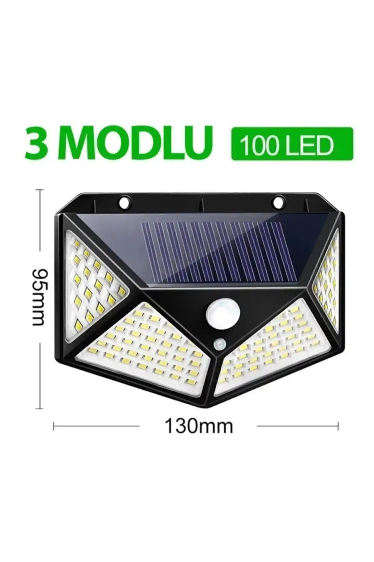 Didihou Güneş Enerjili Hareket Sensörlü LED Dış Mekân Aydınlatması 100 LED ile Suya Dayanıklı