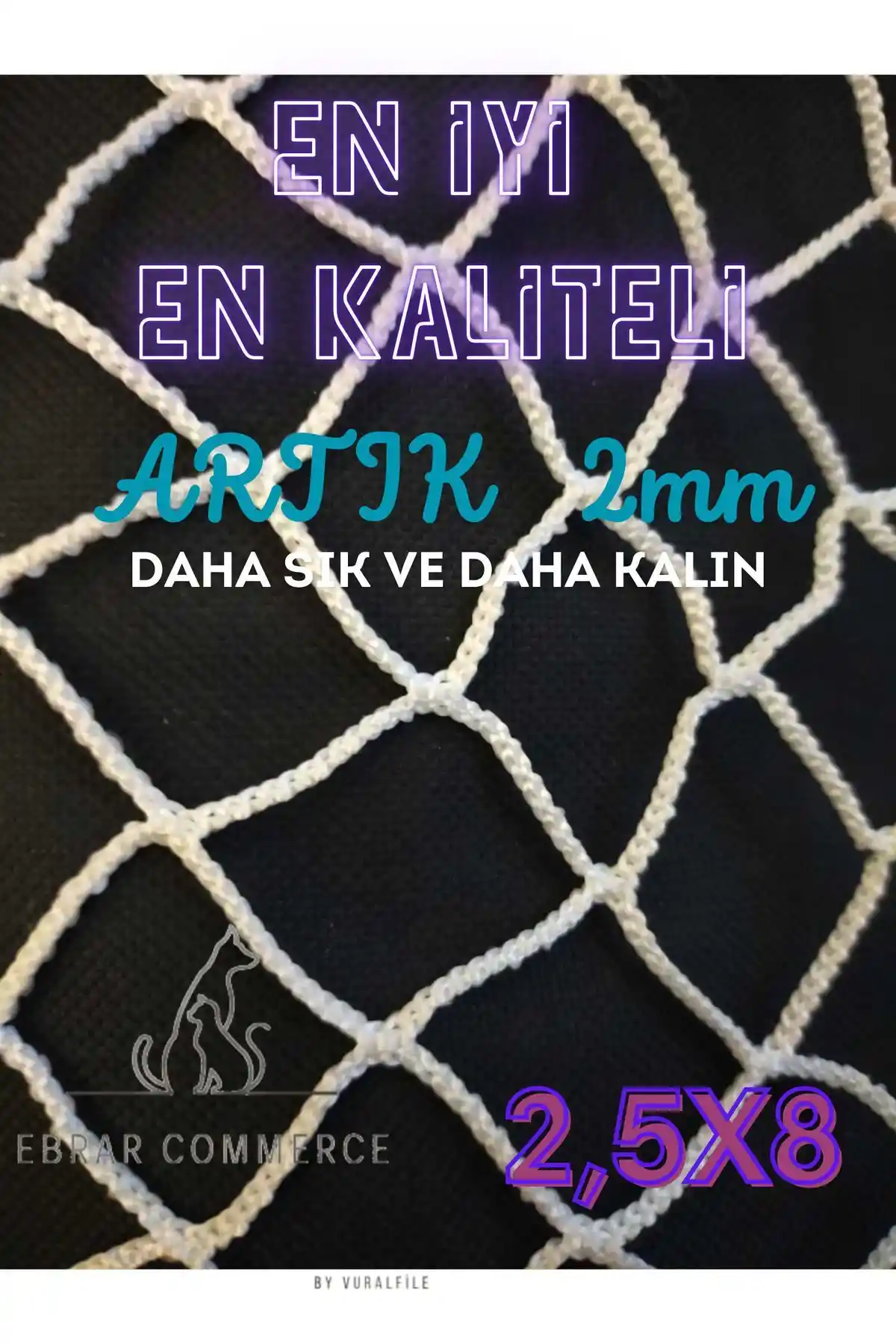 EBRARCOMMERCE Balkon Filesi Güvenlik ve Dayanıklılık İçin Uzun Ömürlü Çözüm