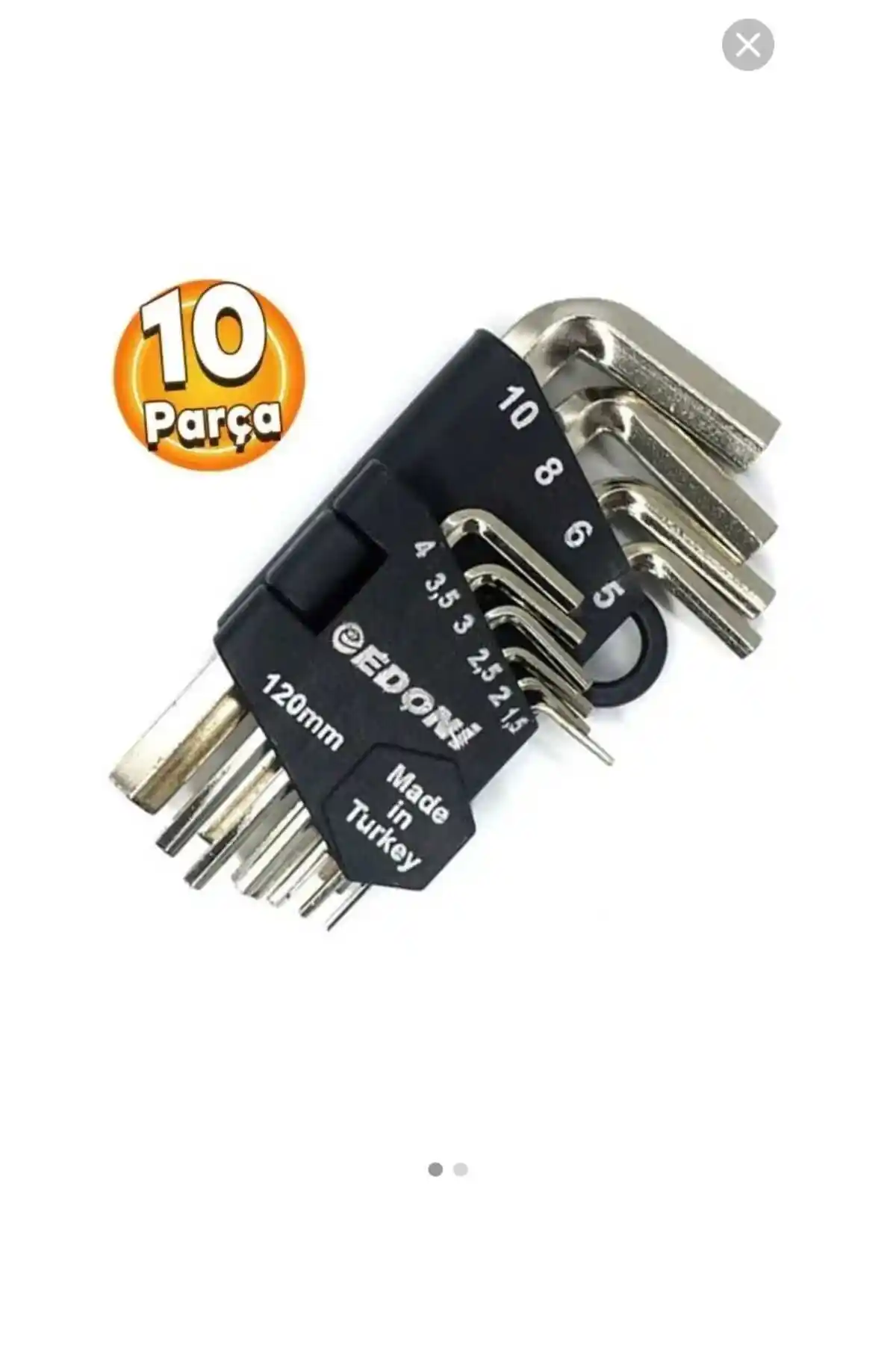 EDONİ Edoni 120mm Allen Anahtar Takımı Çok Yönlü ve Dayanıklı Tamirat Seti