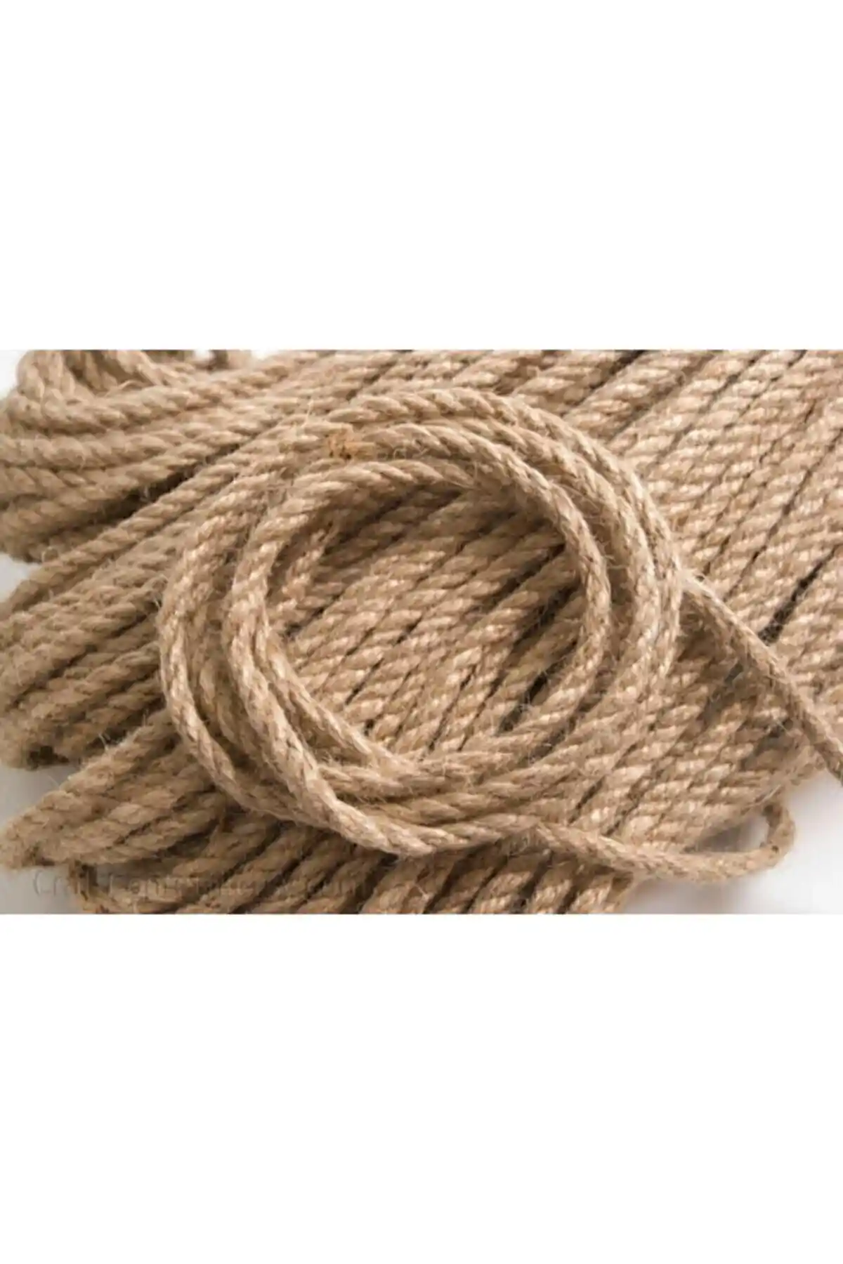 Ekodoğa Jüt Halat 6 mm 100 Metre Doğal ve Çok Yönlü Dekorasyon Malzemesi