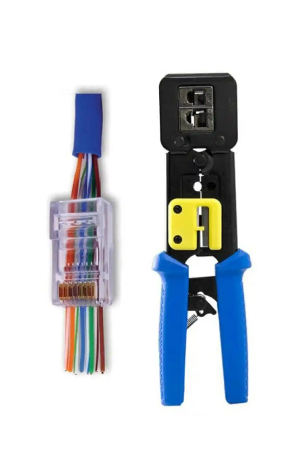 Elektronik ve kablolama projeleri için dayanıklı çok fonksiyonlu RJ konnektör pense seti
