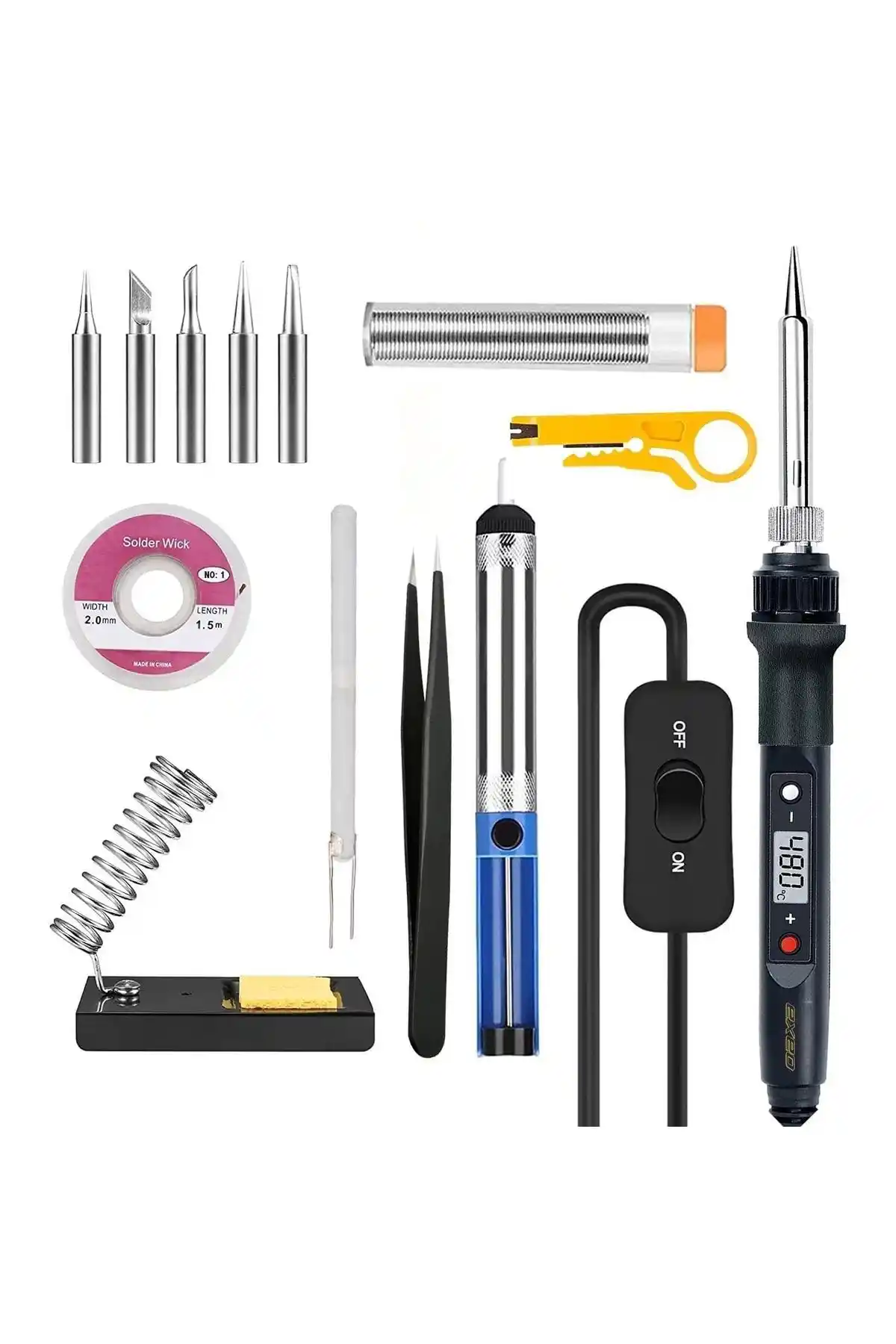 Exeo Dijital Isı Ayarlı Havya Seti: Profesyonel ve Hobi Kullanımı İçin Güçlü Çözüm