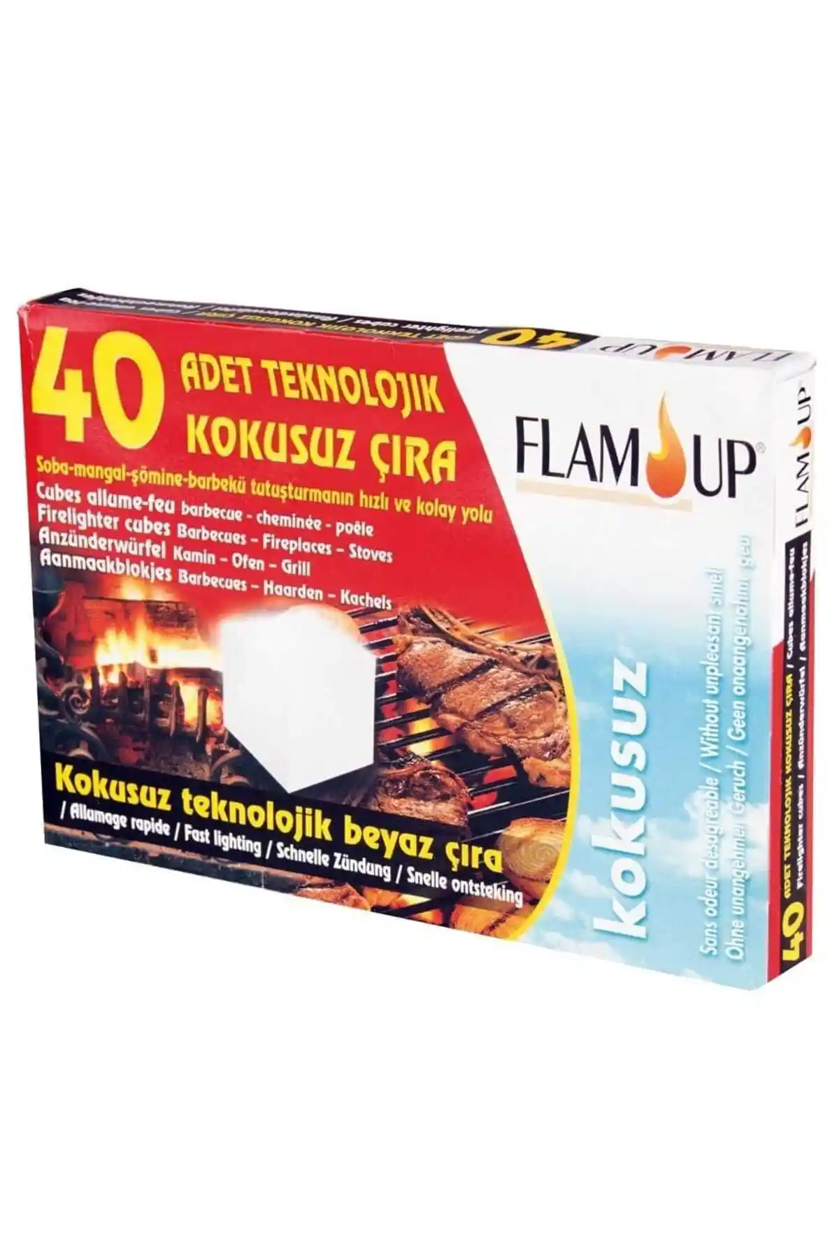 Flam Up Teknolojik Beyaz Çıra ile Mangal ve Şömine Tutuşturma Kolaylığı Sağlayan Güvenilir Çözüm