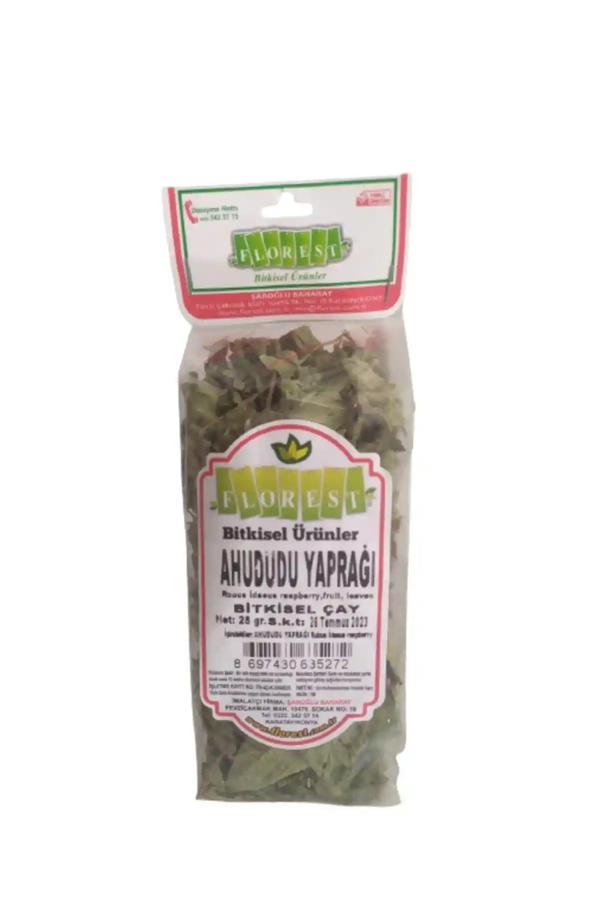 Florest Ahududu Yaprağı 25g Doğal Sağlık ve Güzellik İçin Bitkisel Destek