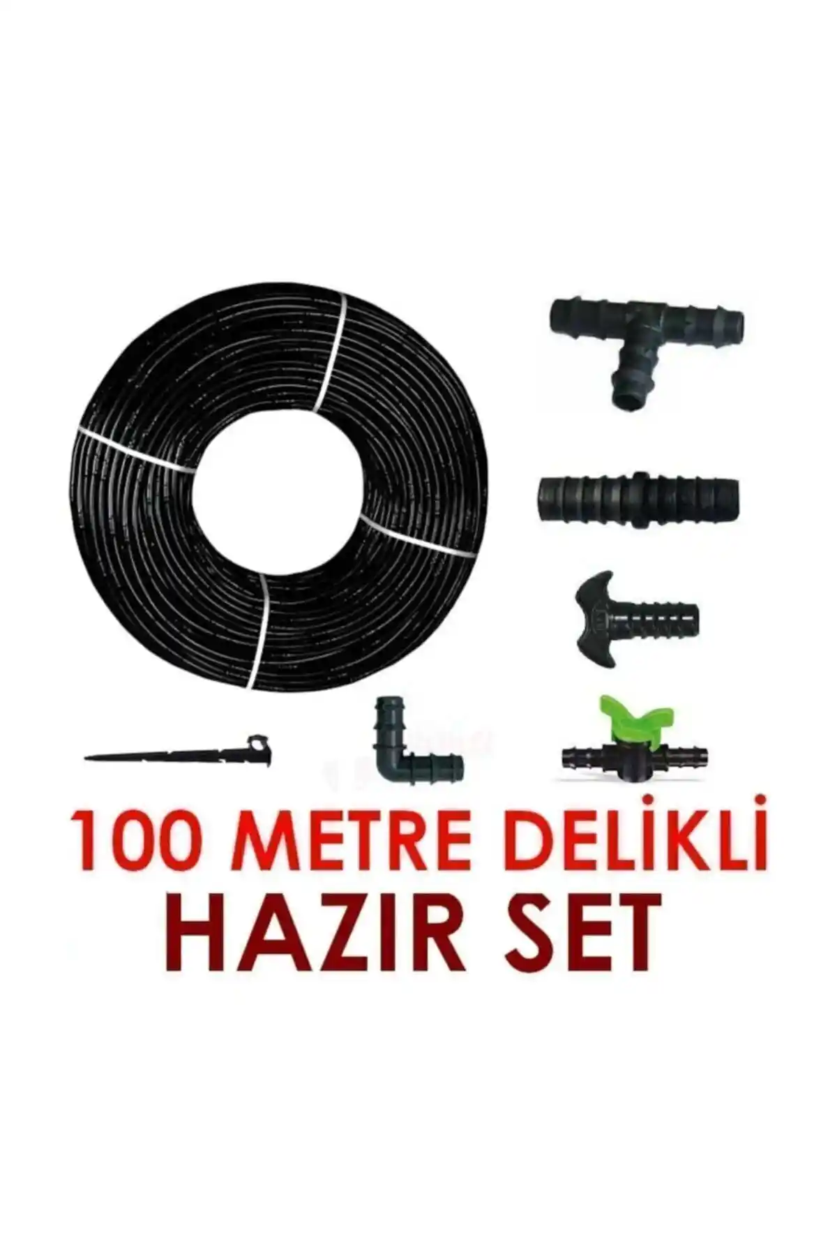 Genel Markalar 100 Metre Kendinden Delikli Damla Sulama Sistemi ile Verimli Tarım ve Peyzaj Sulama