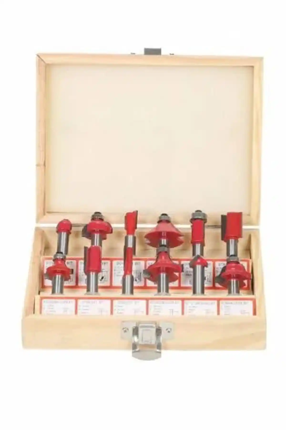 Genel Markalar 12 Parça Freze Uç Takımı Ahşap İşlemede Hassas ve Güçlü Performans