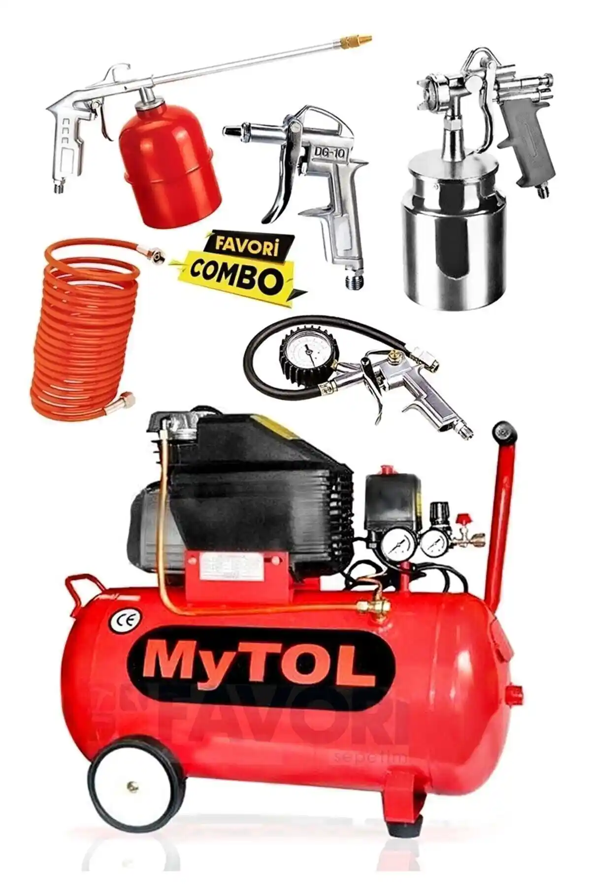 Genel Markalar 2 Hp 50 Litre Yağlı Sesli Hava Kompresörü ve Havalı Alet Seti İncelemesi
