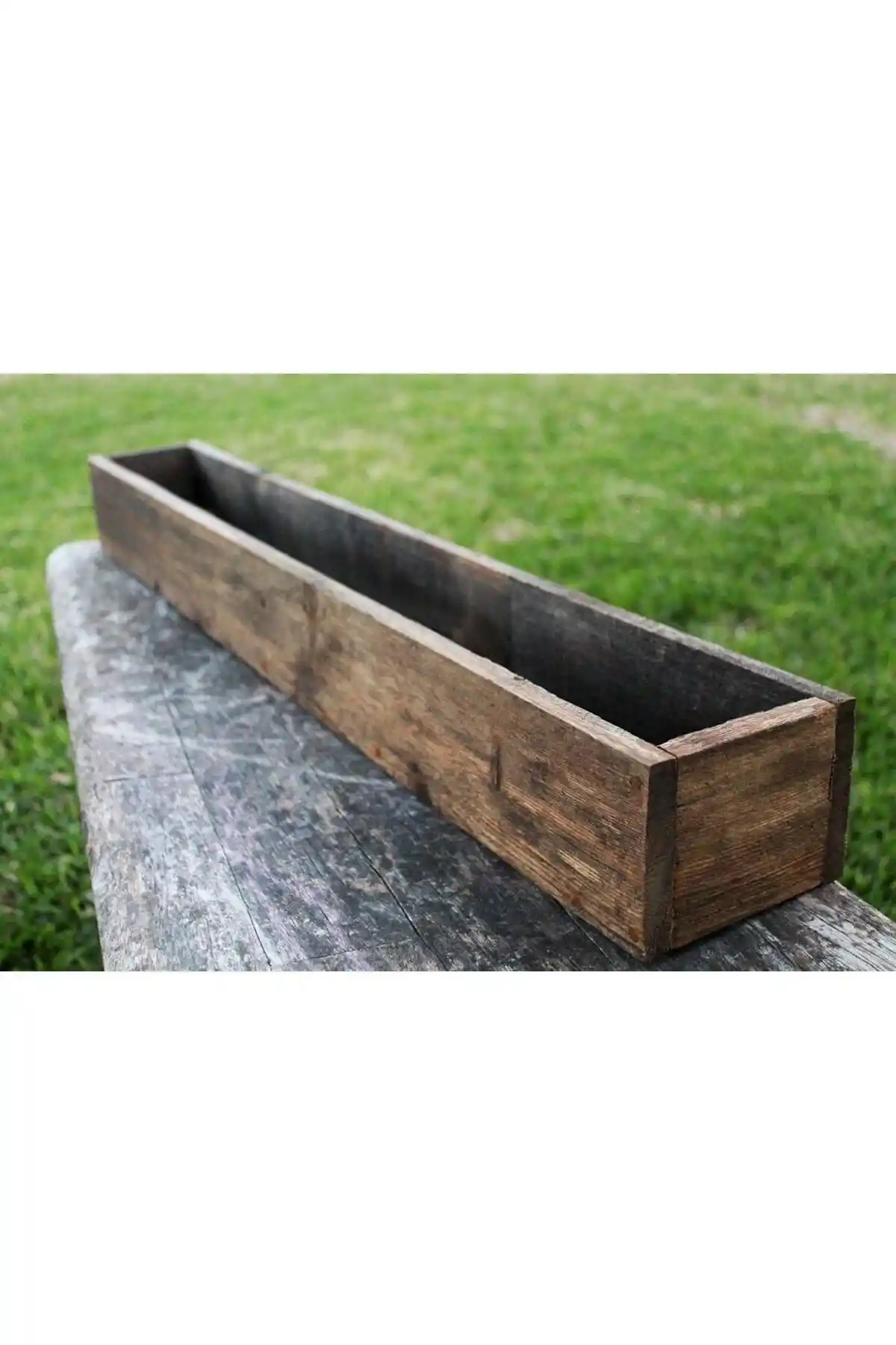 Genel Markalar Ahşap Sukulent ve Dekoratif Saksı 50x5x5 cm doğal ve dayanıklı tasarım