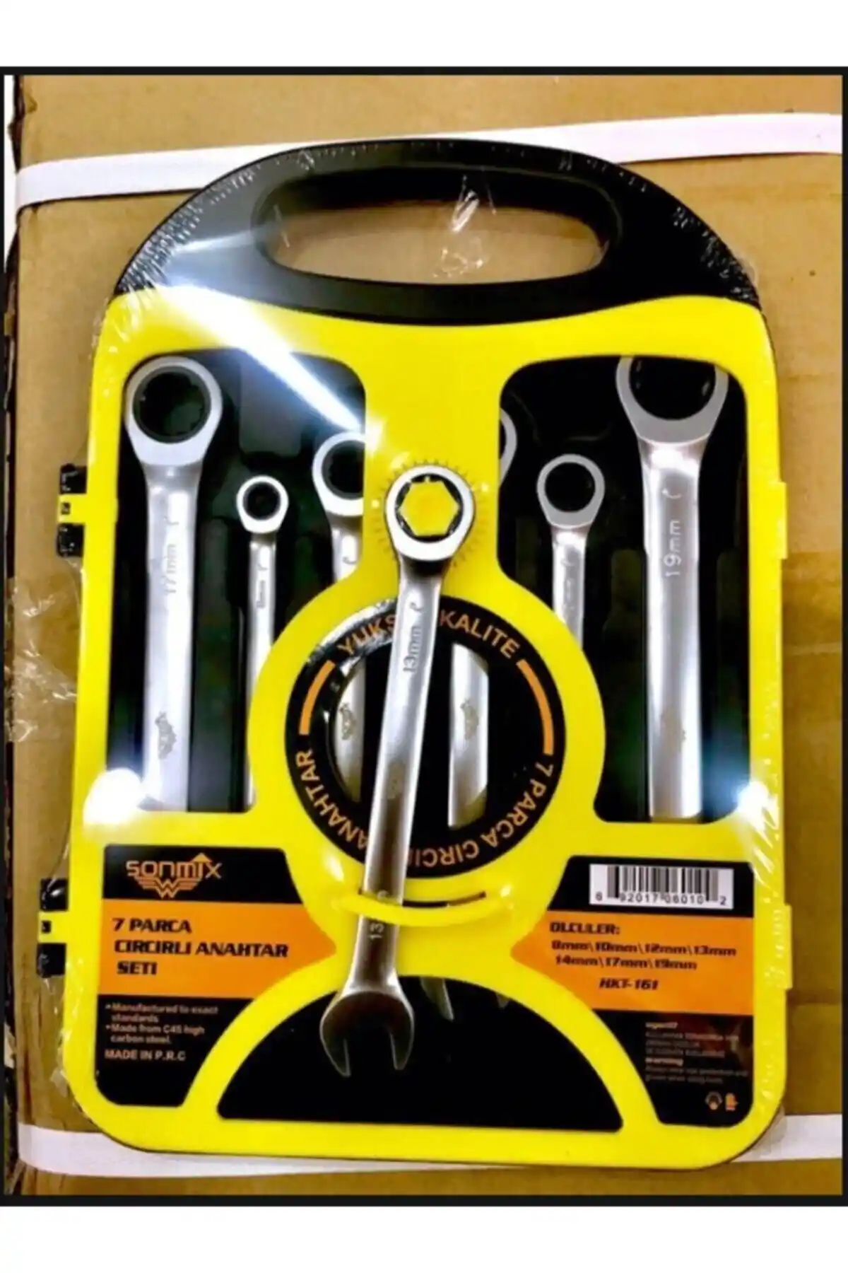 Genel Markalar Cırcır Kombin Anahtar Seti 7 Parça, Dayanıklı ve Kullanışlı Profesyonel Araç