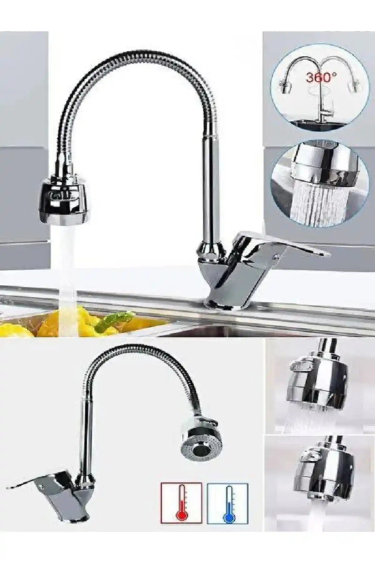 Genel Markalar Pirinç Lupobıanco 2 Fonksiyonlu Oynar Borulu Mutfak Musluğu İncelemesi