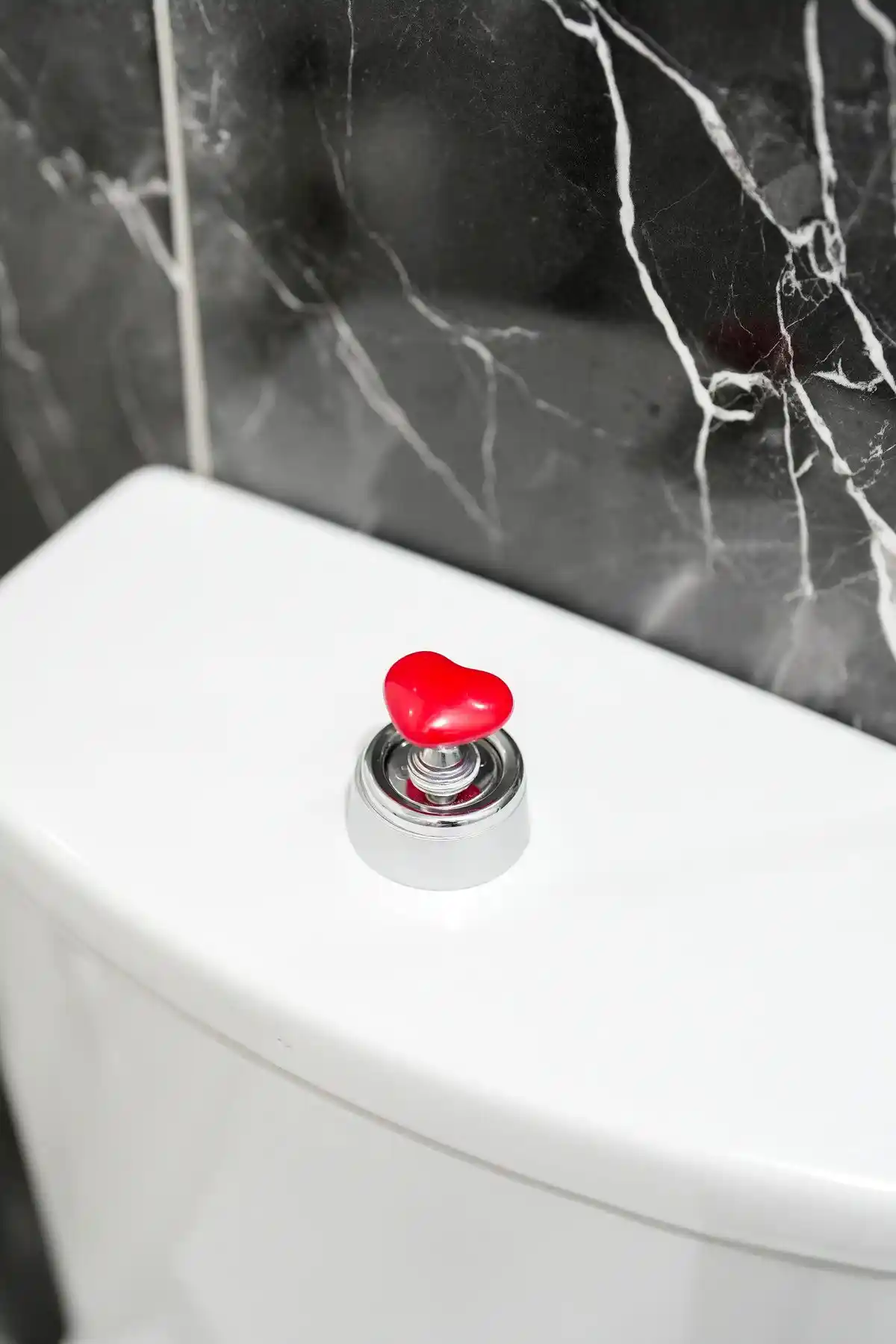 Hayveys Kalp Şeklinde Klozet Basma Butonu Modern ve Estetik Tasarım