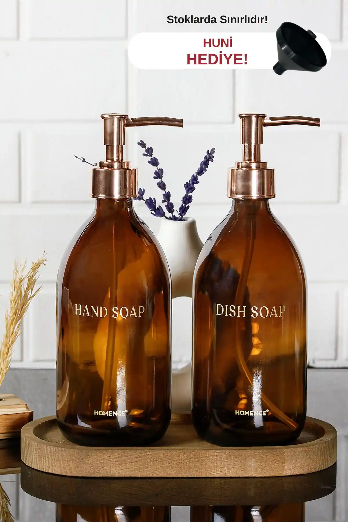 Homence Ahşap Stantlı ve Perotti Lotion Sabunluk Setleri Karşılaştırması