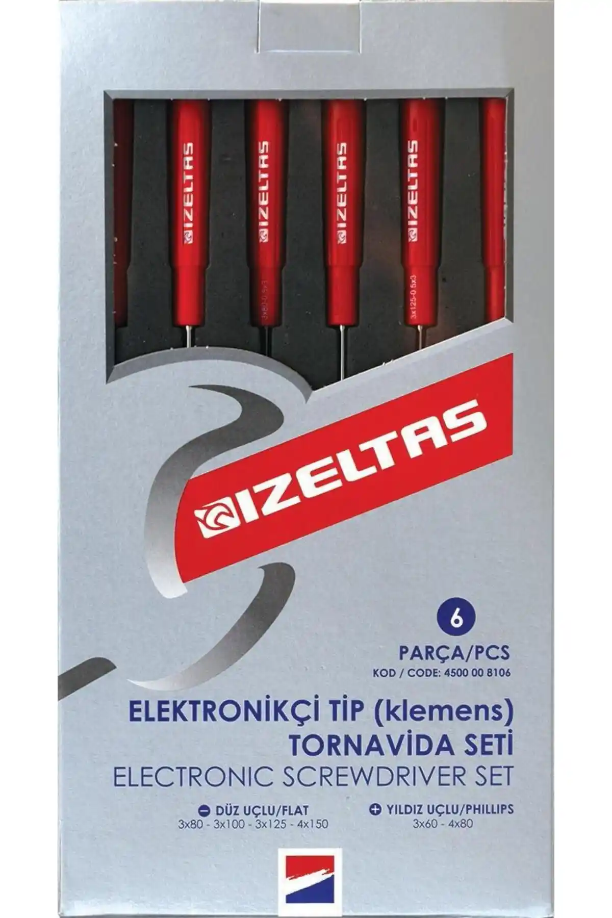 İzeltaş 4500 Elektronikçi Tiptornavida Seti: Dayanıklı ve Çok Yönlü Elektronik Tamir Araçları