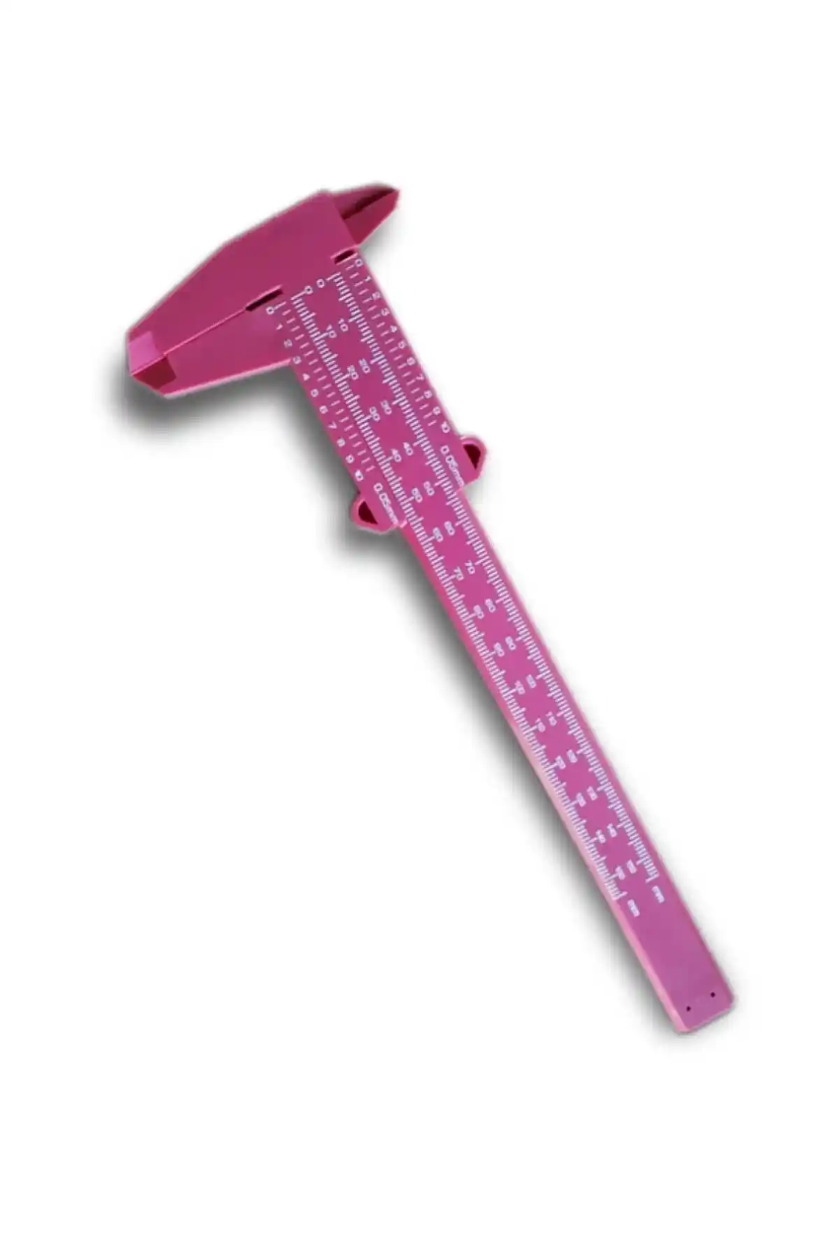 Kalıcı Makyaj ve Microblading İçin Hassas Ölçüm Cetveli 150 mm Pembe Renkli