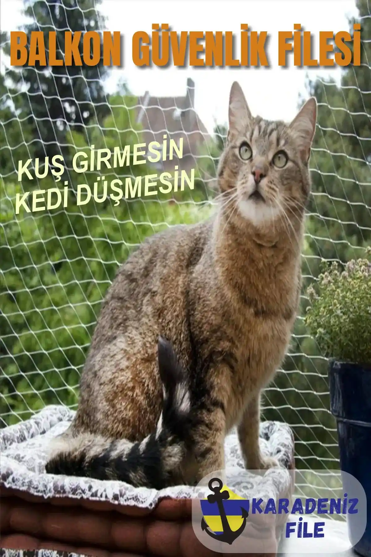Karadeniz Dekor Ağları Balkon Filesi 3x7 Metre Güvenlik ve Koruma Çözümü
