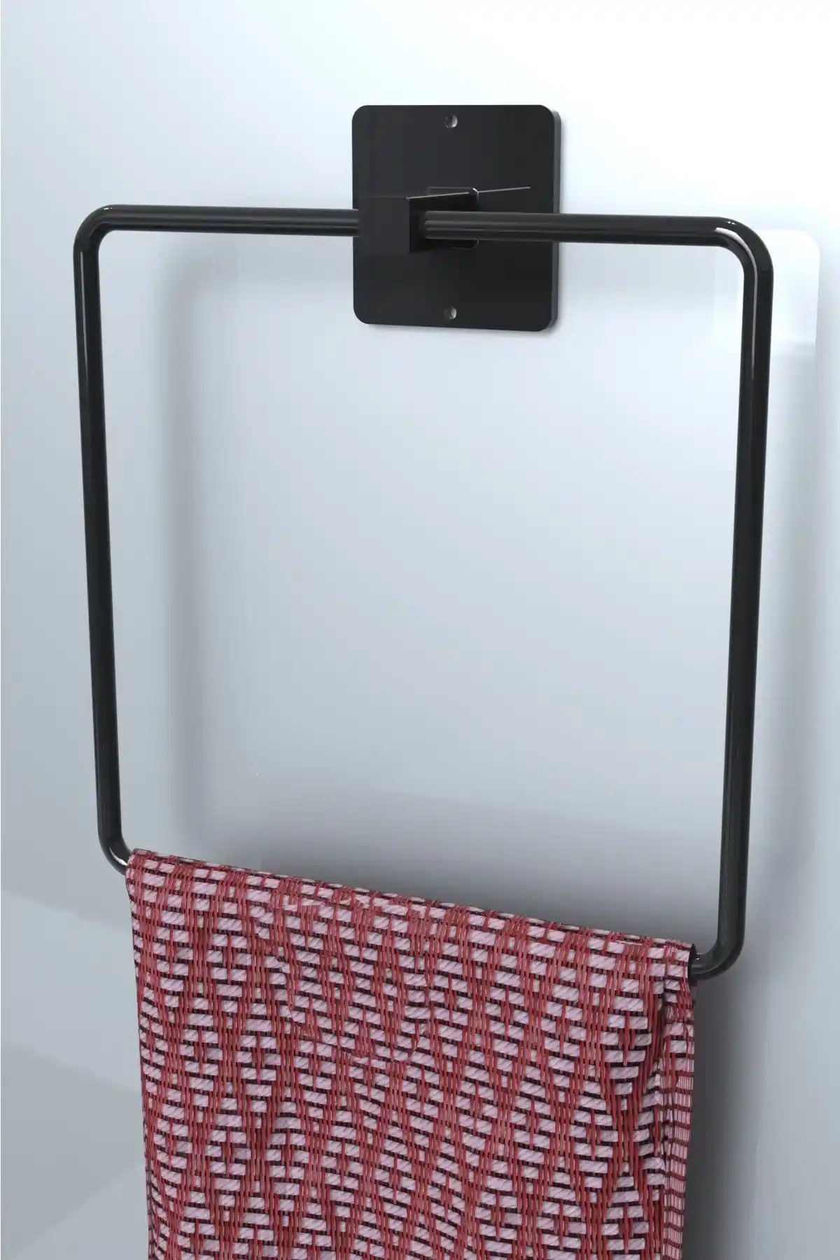 Karteya Kare Yapışkanlı Siyah Havluluk: Modern ve Pratik Tasarım Çözümü