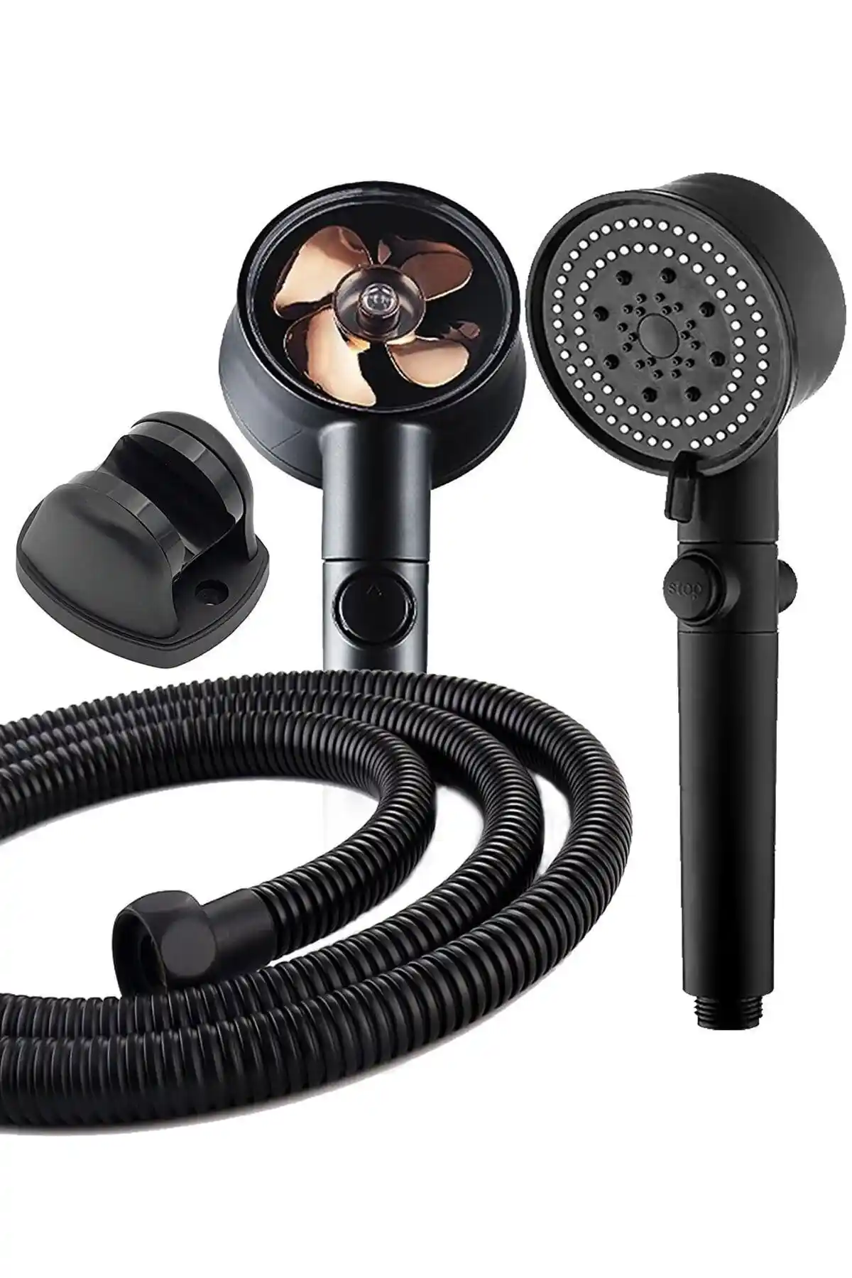 Kaşbaşı Home Turbo Pervaneli 5 Fonksiyonlu Duş Başlığı ile Konfor ve Estetik Bir Banyo Deneyimi