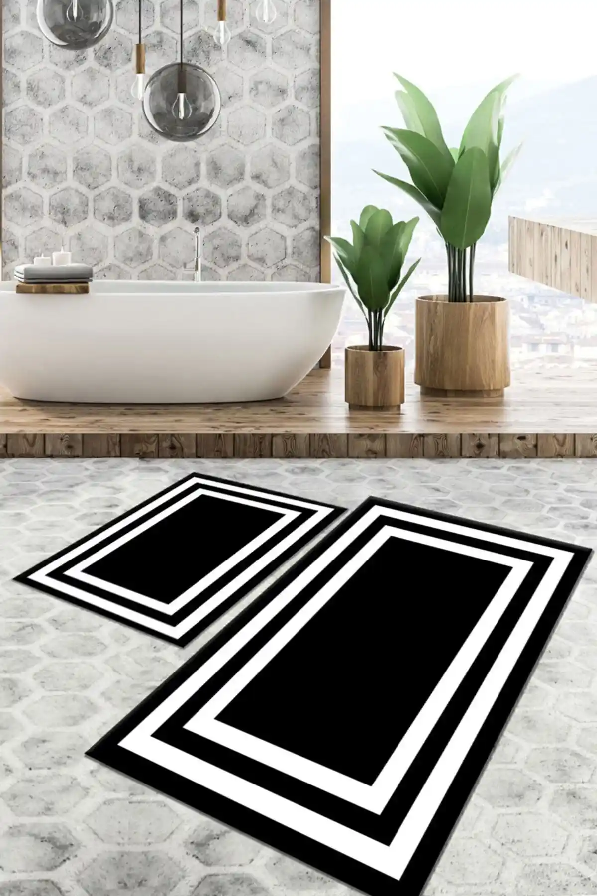 Kaydırmaz ve Yıkanabilir Siyah Banyo Halısı ile Dekorasyonunuzu Güncelleyin