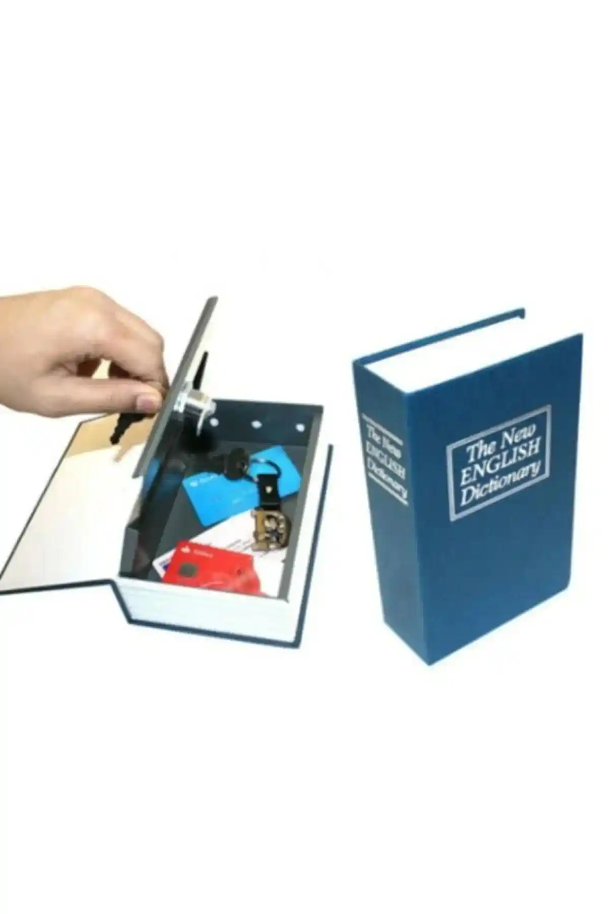 Kitap Tasarımlı Güvenlikli Gizli Kasa Kumbarası Çocuklar ve Yetişkinler İçin Uygun